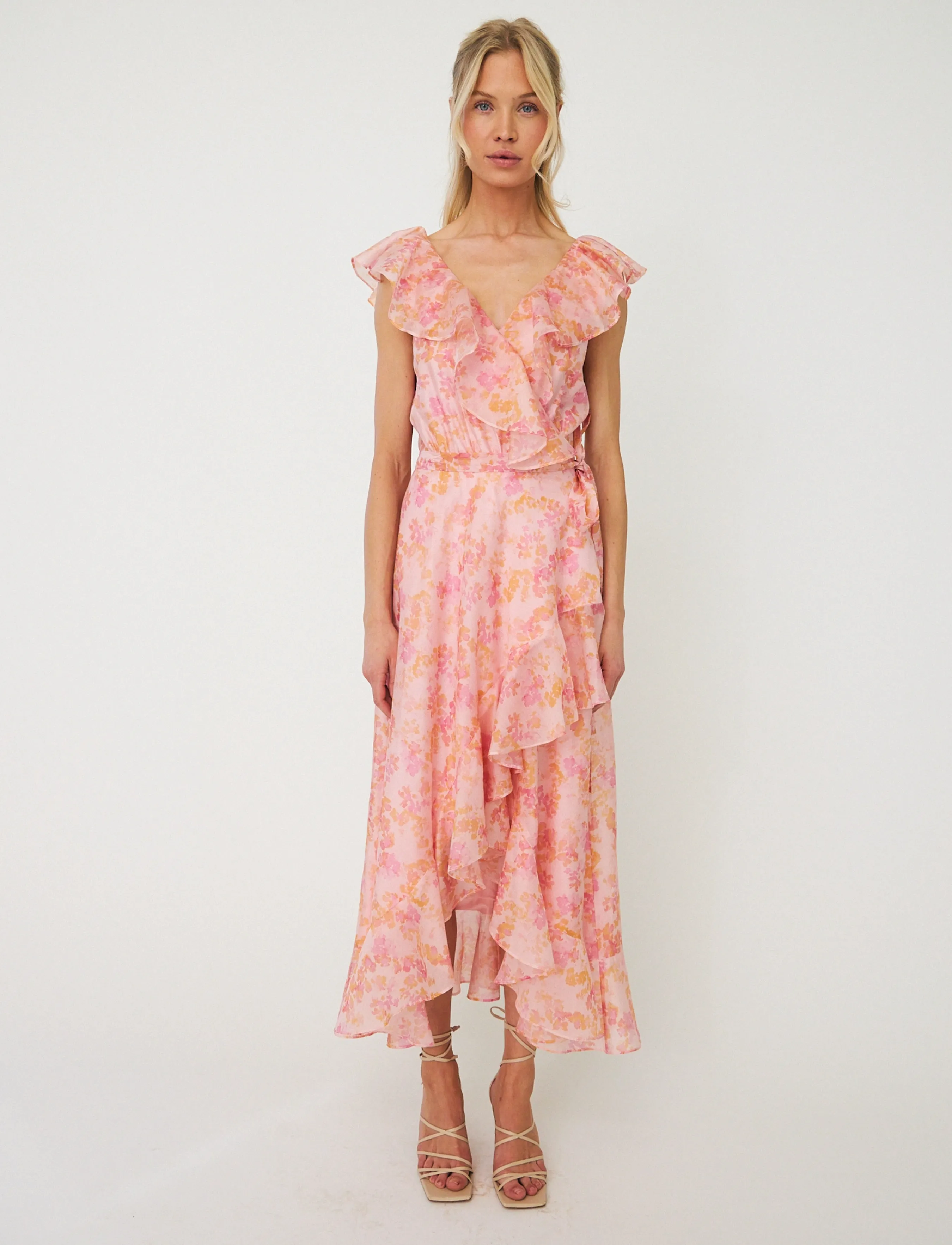 crās - Landoncras Dress - sukienki kopertowe - cloudy flower - 3