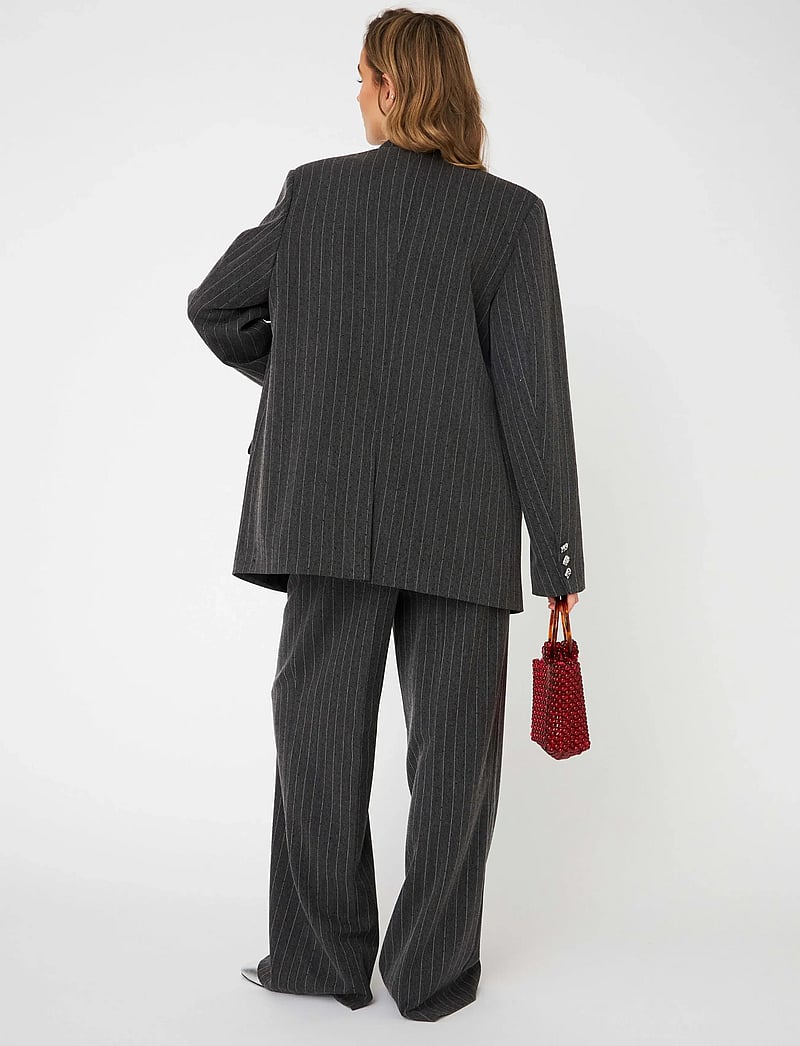 crās - Mancycras Pants - kostymbyxor - 9005 rhinestone grey - 3