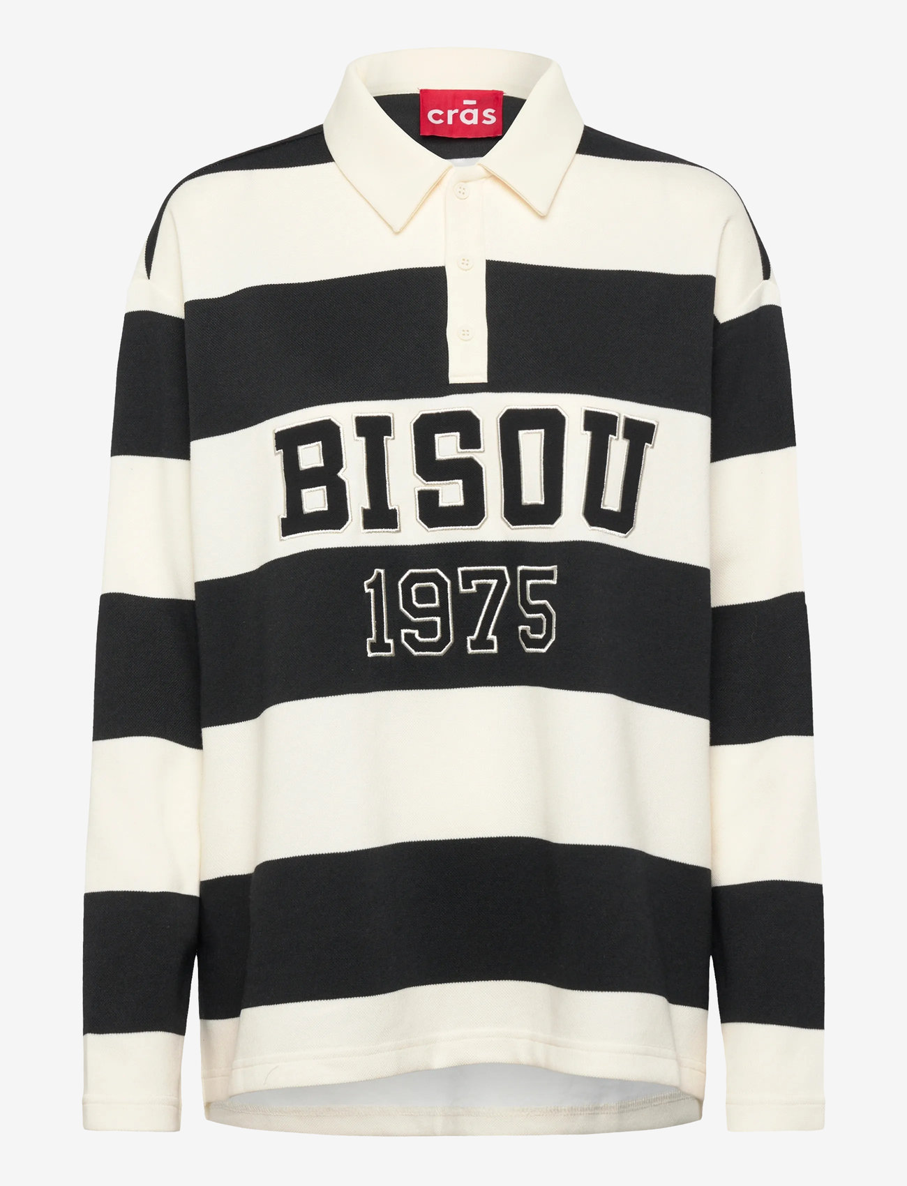 crās - Bisoucras Blouse - långärmade skjortor - 8122 black white stripe - 1