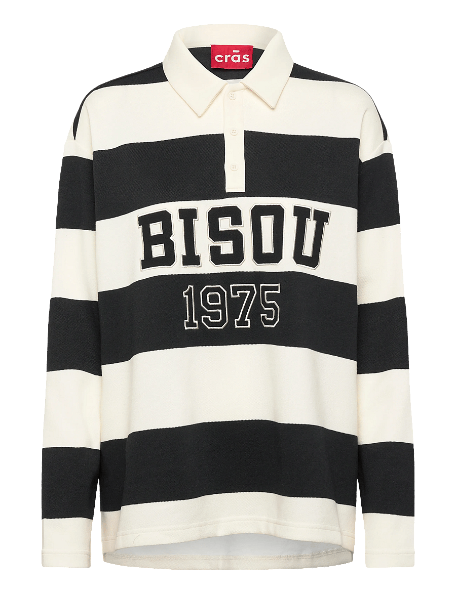 crās - Bisoucras Blouse - langärmlige hemden - 8122 black white stripe - 1