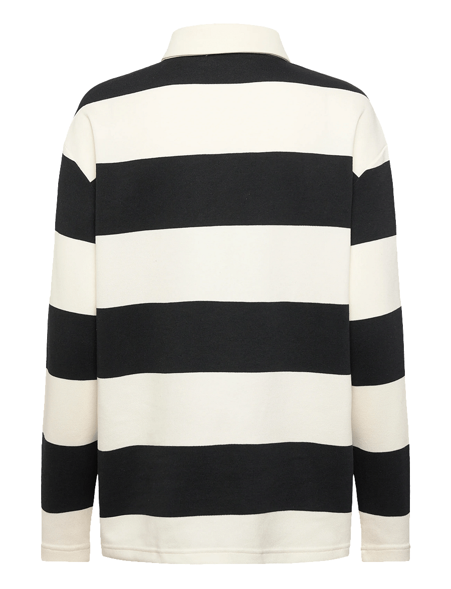 crās - Bisoucras Blouse - langärmlige hemden - 8122 black white stripe - 2