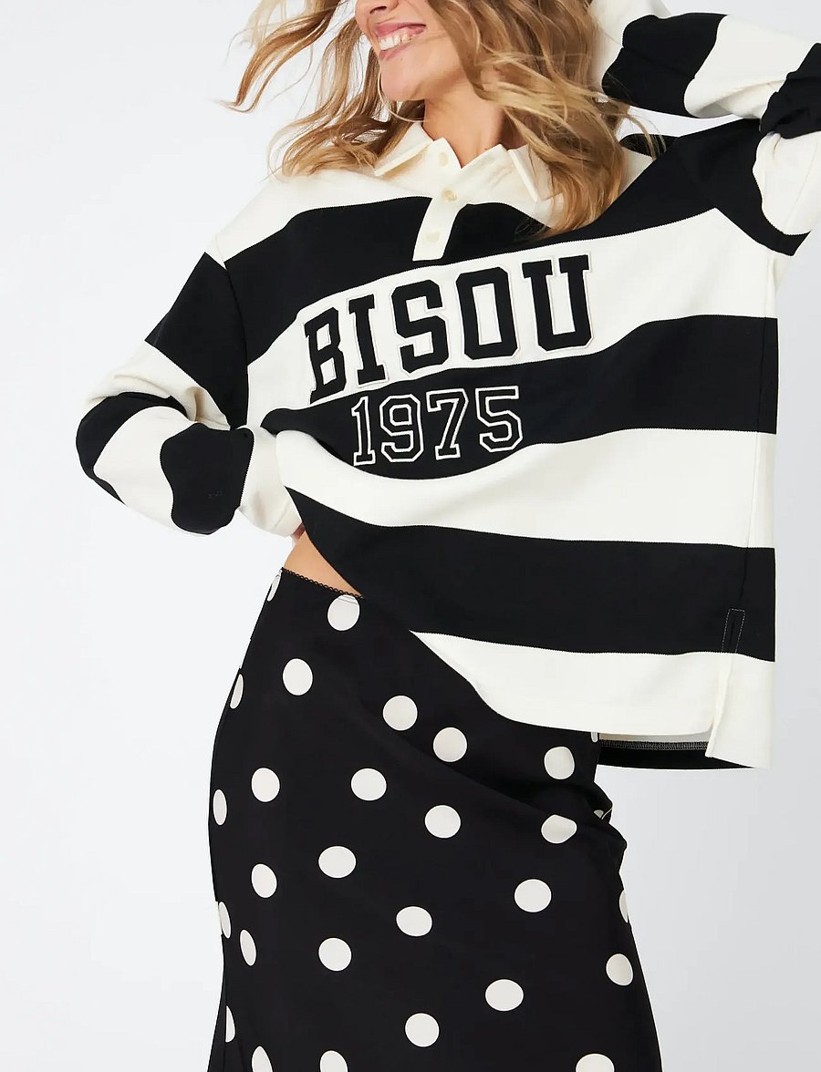 crās - Bisoucras Blouse - langärmlige hemden - 8122 black white stripe - 0