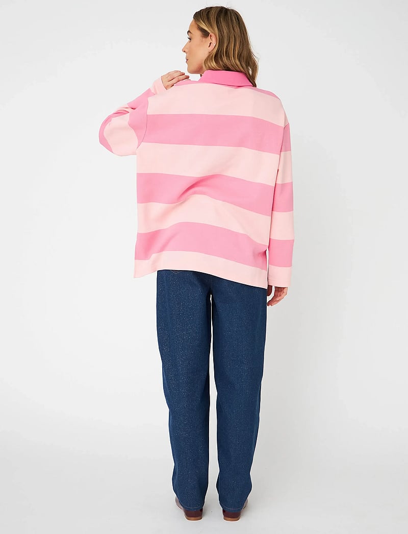 crās - Bisoucras Blouse - långärmade skjortor - 8127 pale pink stripe - 3