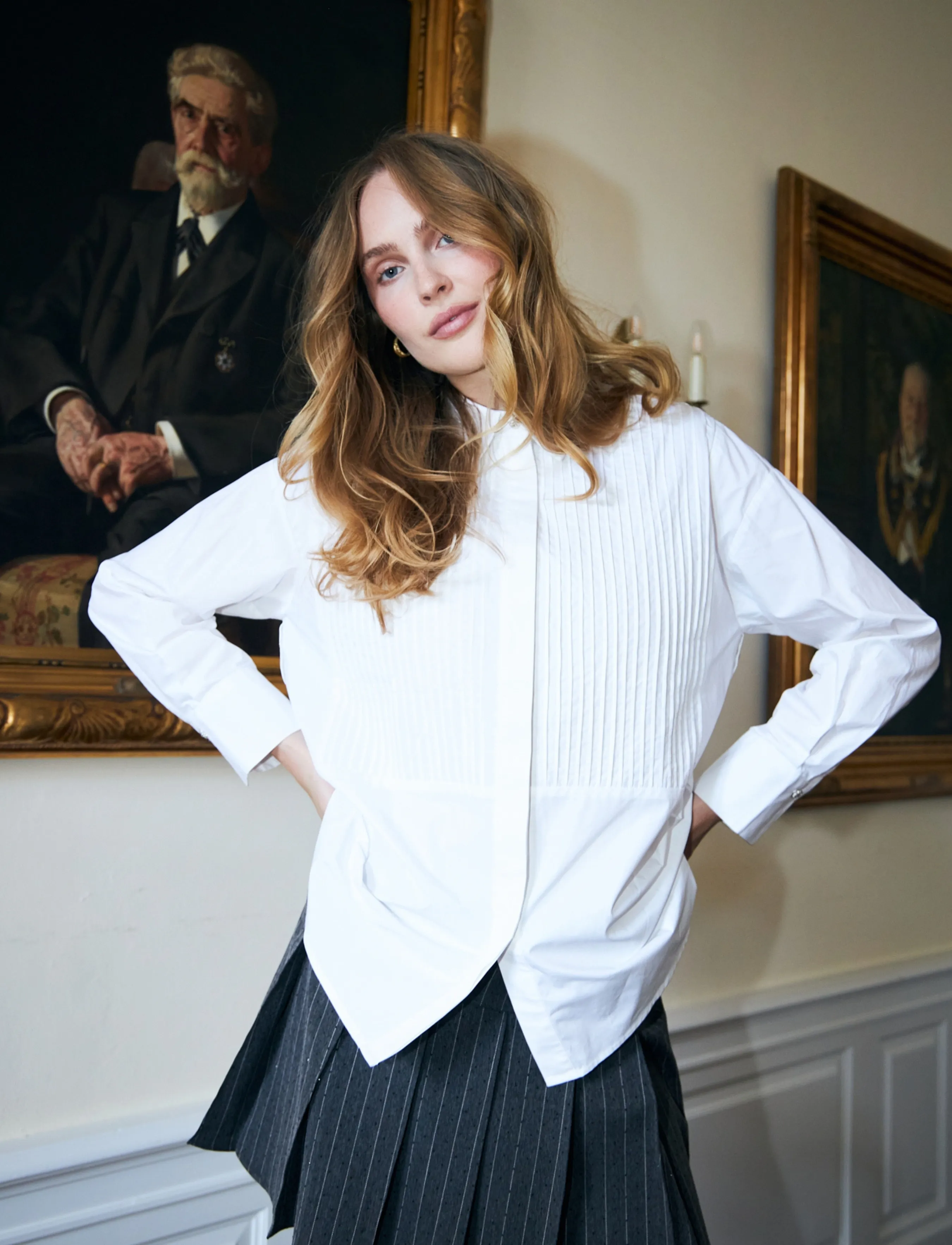 crās Saturncras Shirt - Overhemden met lange mouwen - WHITE / white