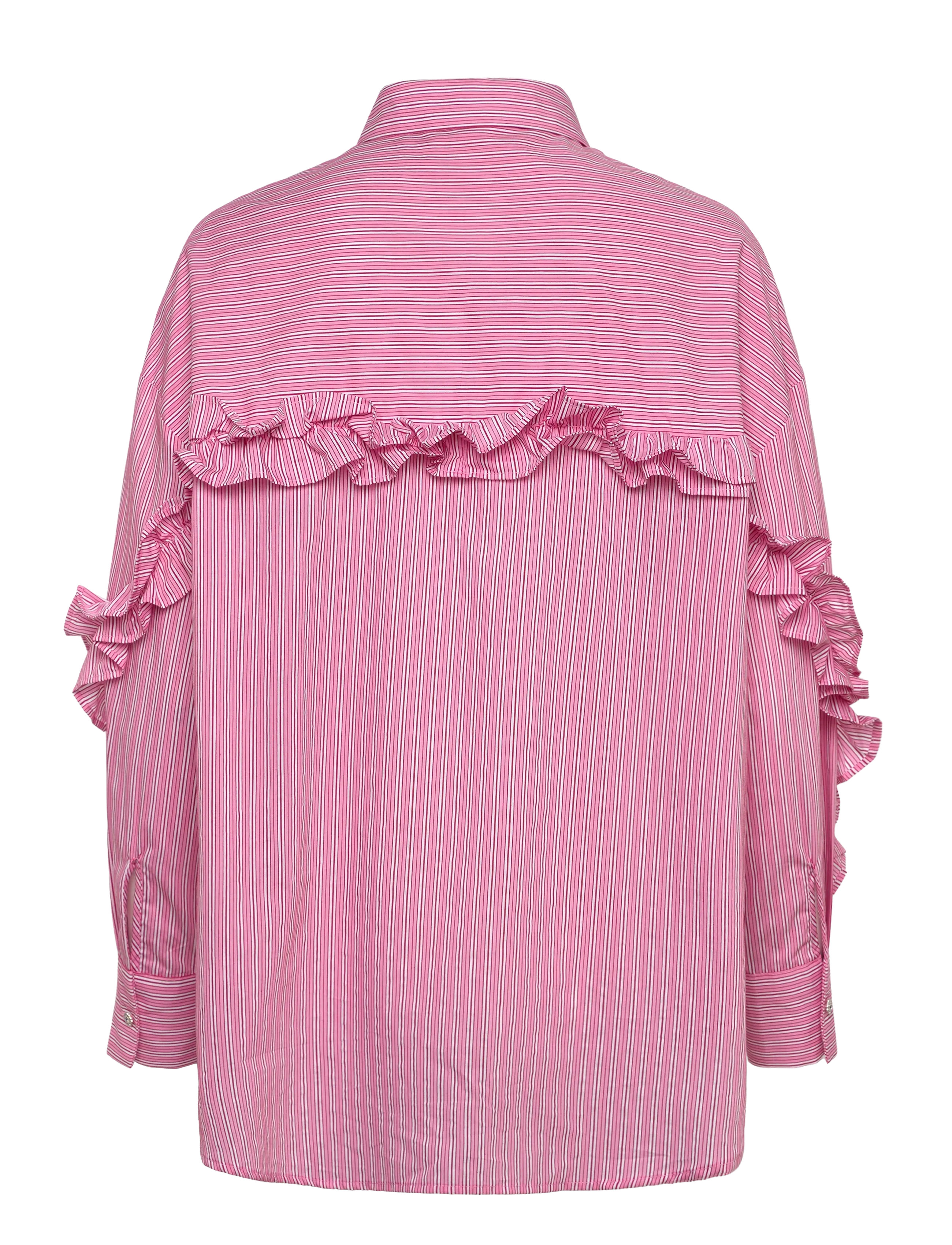 crās - Tulumcras Shirt - langärmlige hemden - pink red stripe - 2