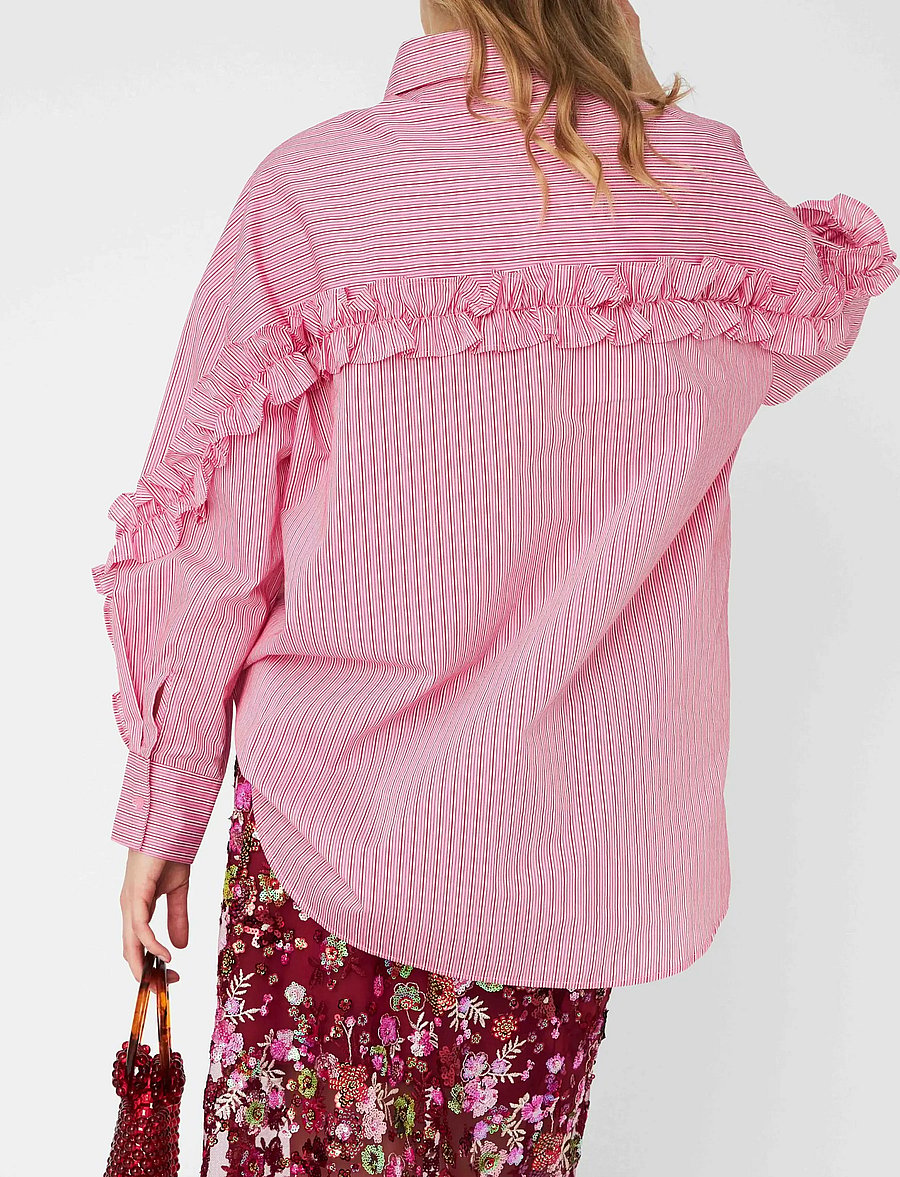 crās - Tulumcras Shirt - overhemden met lange mouwen - pink red stripe - 3