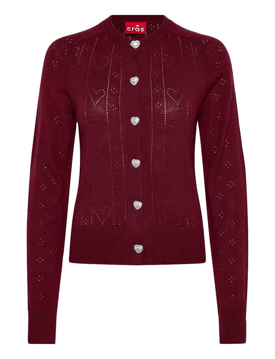 crās - Blaircras Cardigan - cardigans - 4044 cabernet - 1