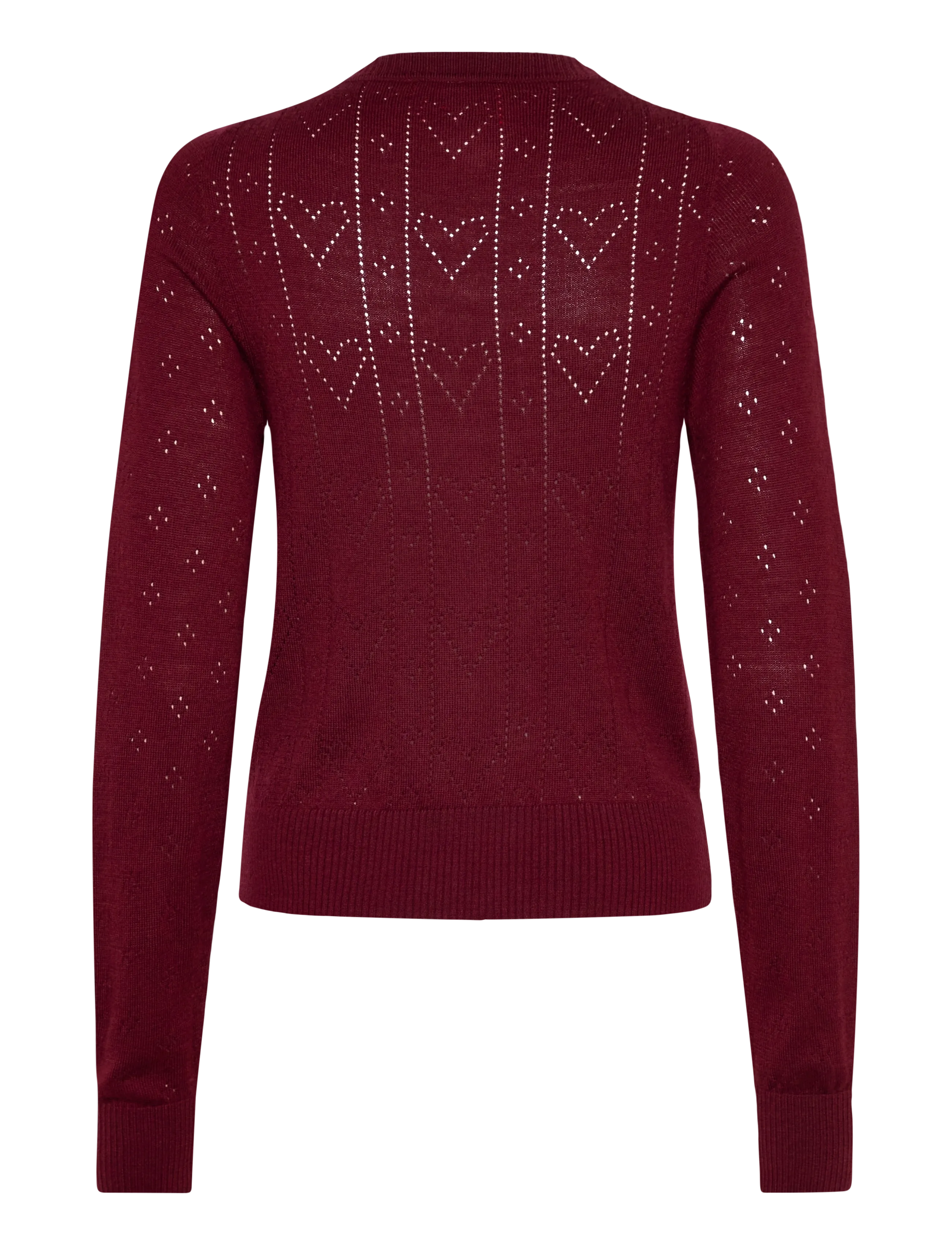 crās - Blaircras Cardigan - strickjacken - 4044 cabernet - 2