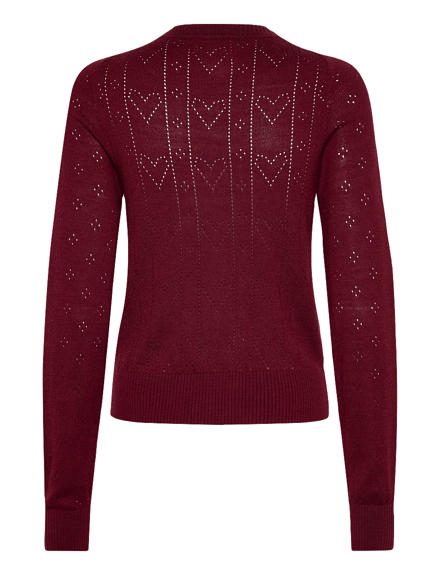 crās - Blaircras Cardigan - cardigans - 4044 cabernet - 2