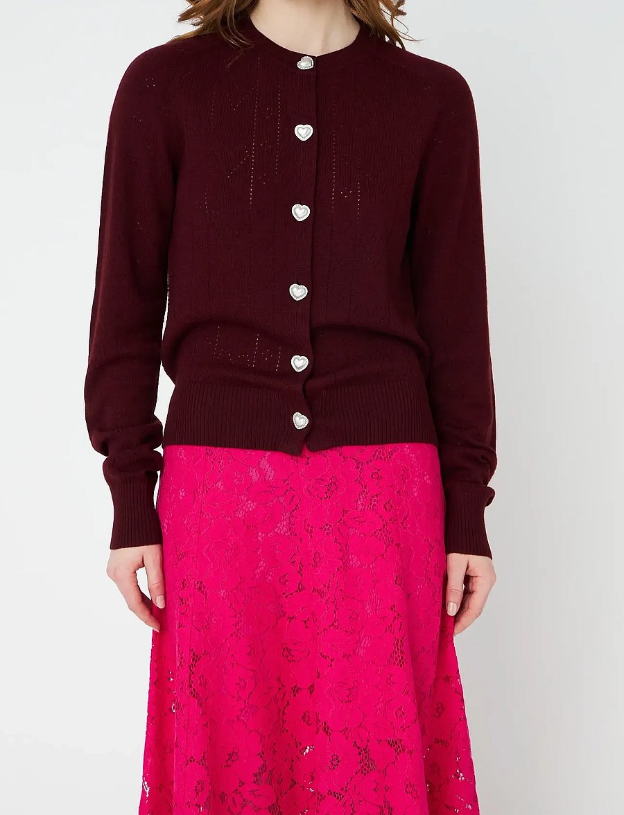 crās - Blaircras Cardigan - cardigans - 4044 cabernet - 0