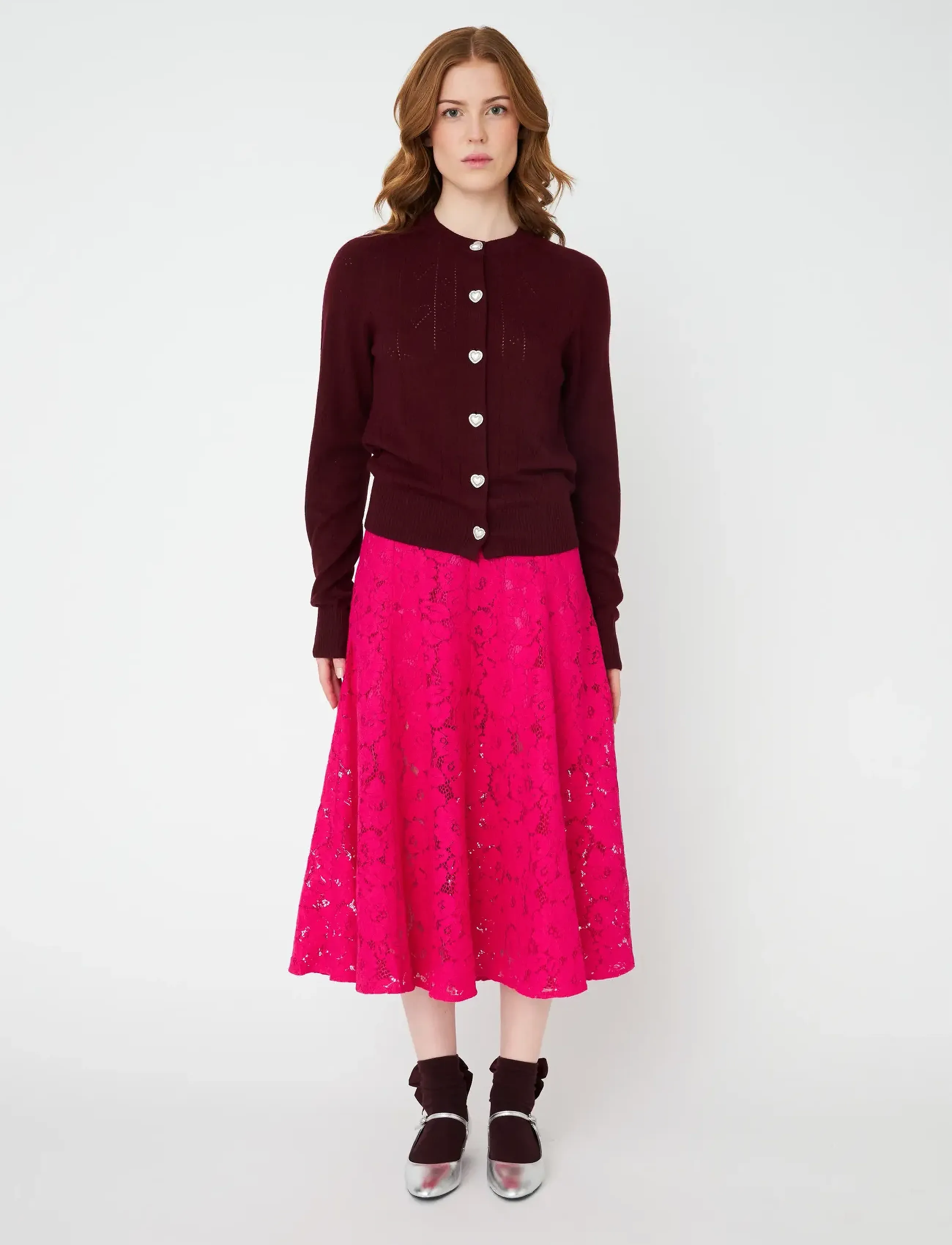 crās - Blaircras Cardigan - strickjacken - 4044 cabernet - 3