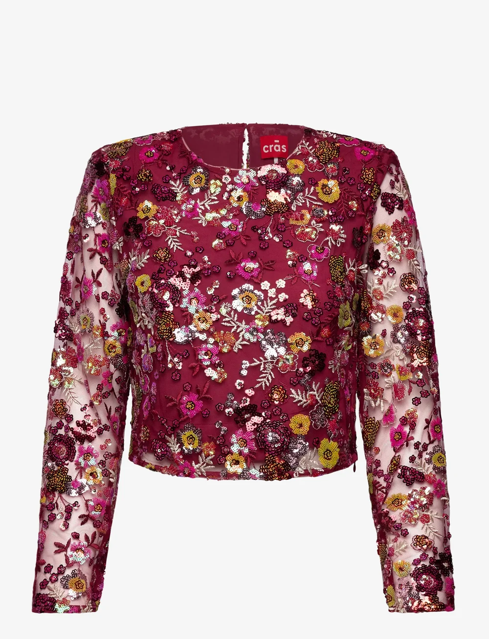 crās - Queencras Blouse - palaidinės ilgomis rankovėmis - 4044 cabernet - 0