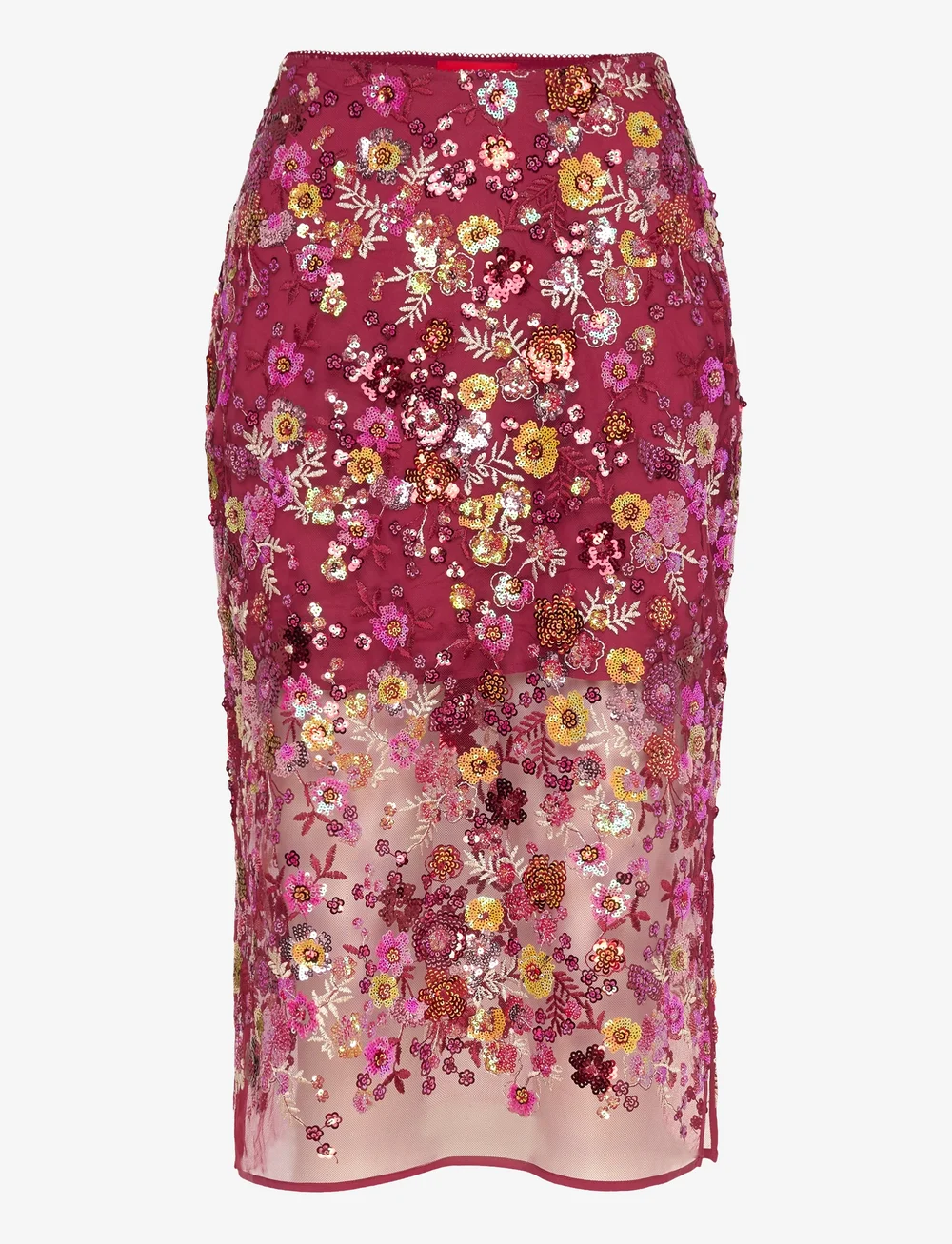 crās - Queencras Skirt - midi-röcke - 4044 cabernet - 1
