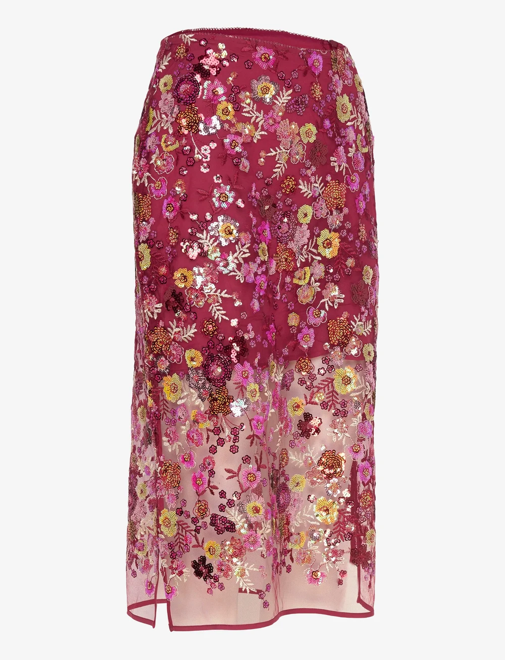 crās - Queencras Skirt - midi-röcke - 4044 cabernet - 3