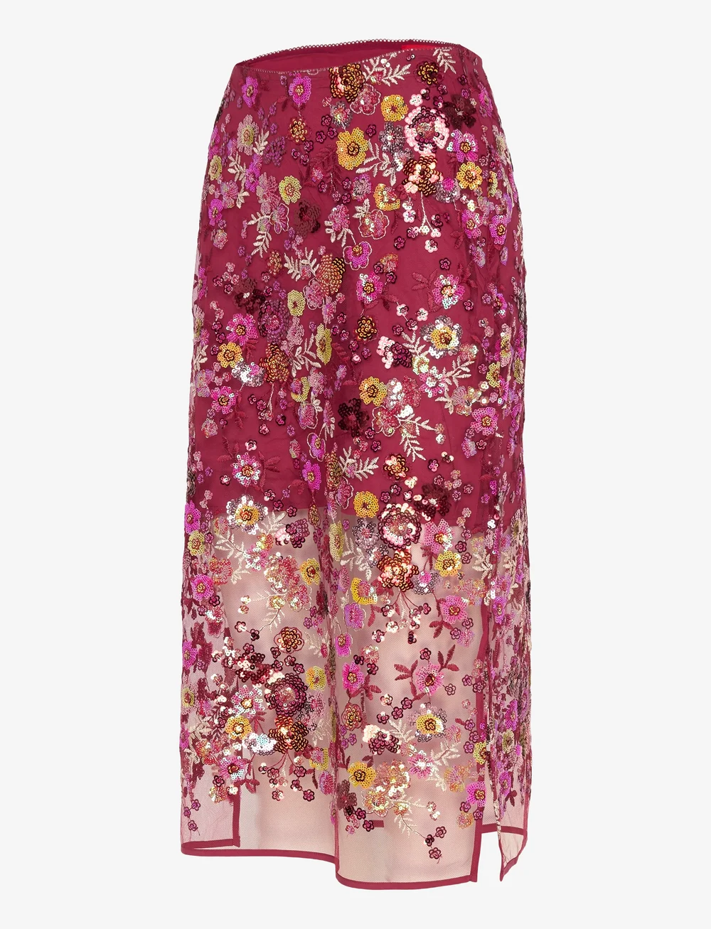 crās - Queencras Skirt - midi-röcke - 4044 cabernet - 4