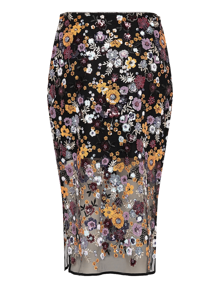 crās - Queencras Skirt - midiseelikud - black - 2