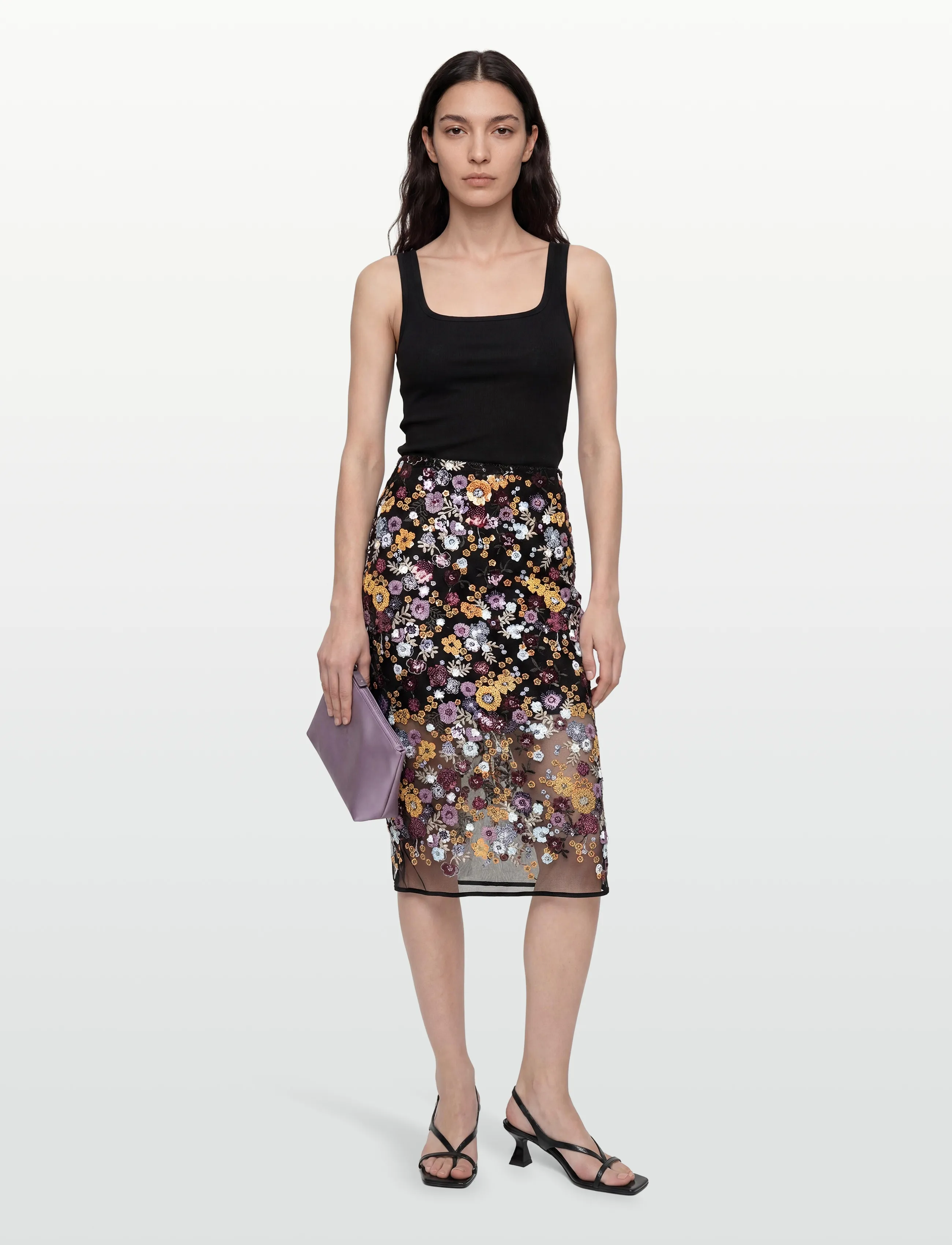 crās Queencras Skirt, 34, Röcke, Schwarz - Knee-length & Midi Frauen