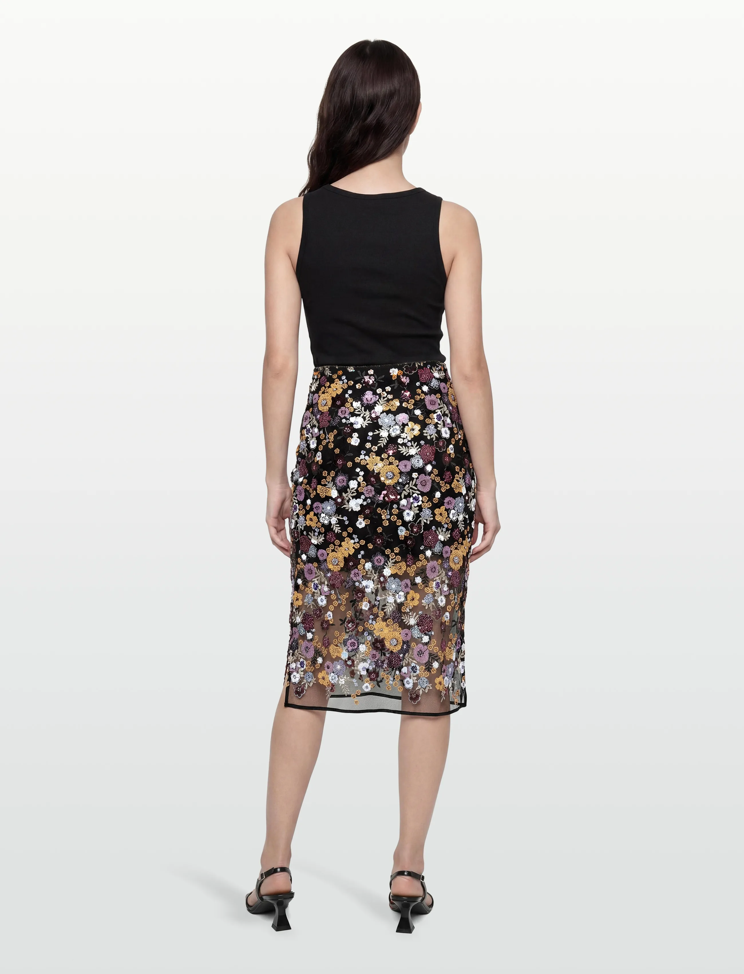 crās - Queencras Skirt - midi-röcke - black - 4