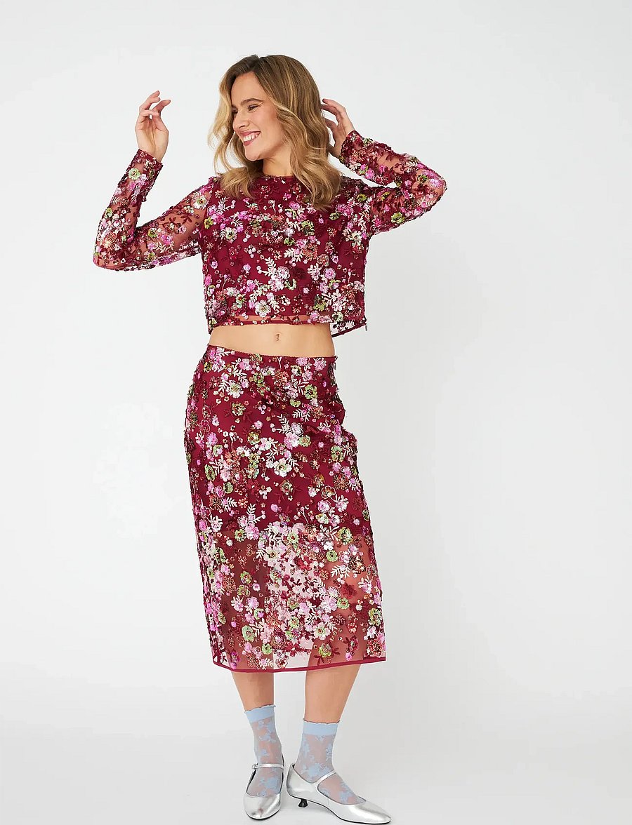 crās - Queencras Skirt - midi nederdele - cabernet - 5
