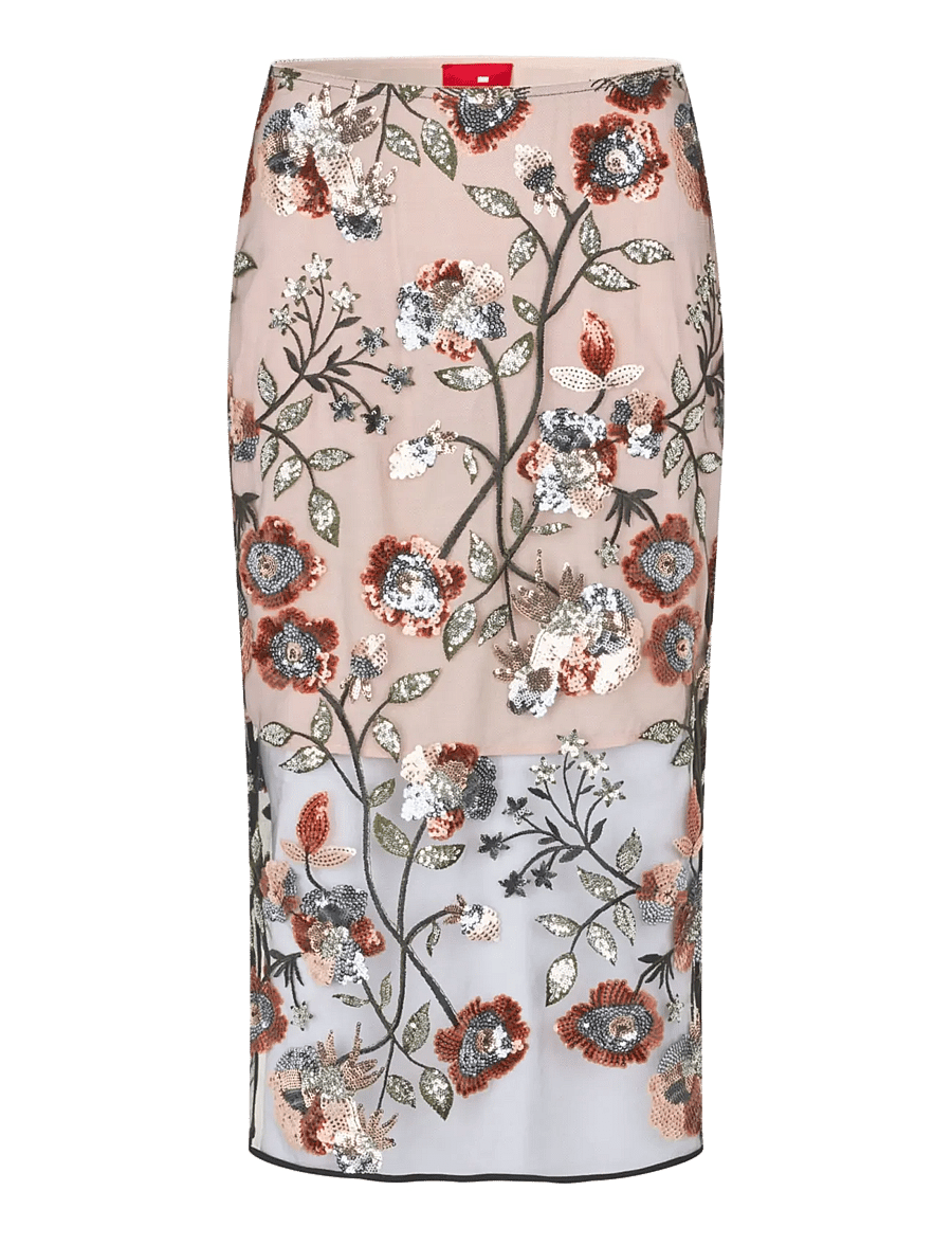 crās - Queencras Skirt - midi skirts - rose sequin - 1