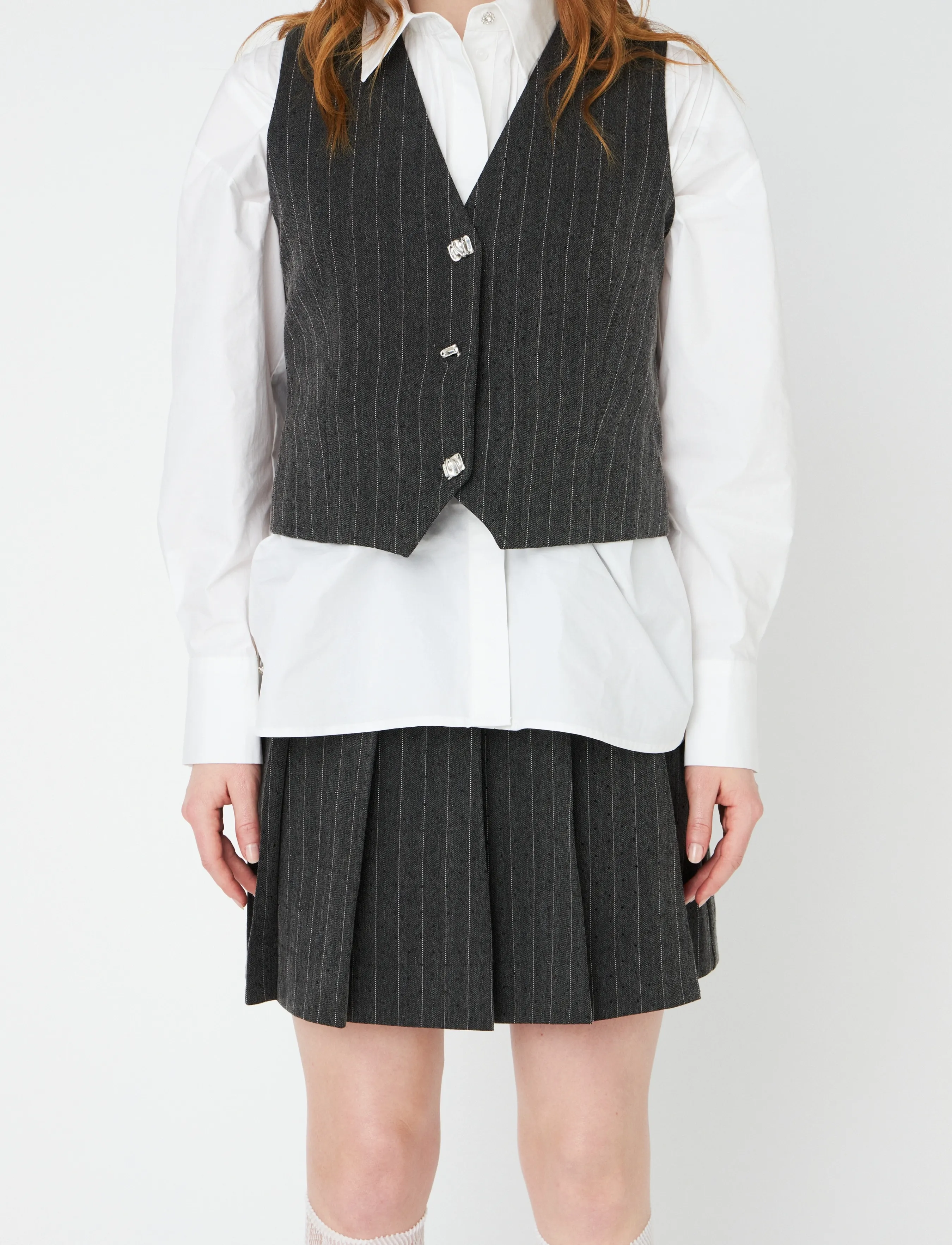 crās - Lilimycras Skirt - pleated skirts - rhinestone grey - 5