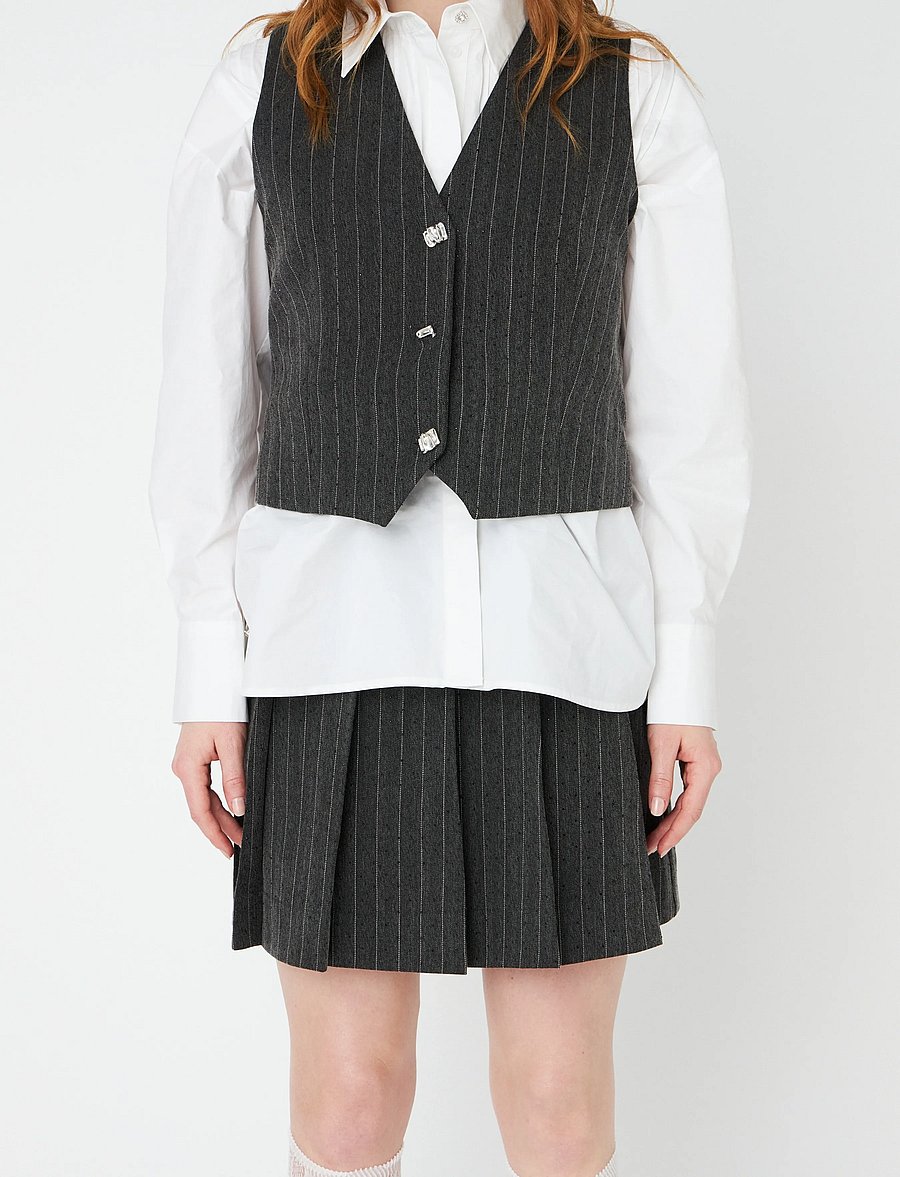 crās - Lilimycras Skirt - plisserade kjolar - rhinestone grey - 5