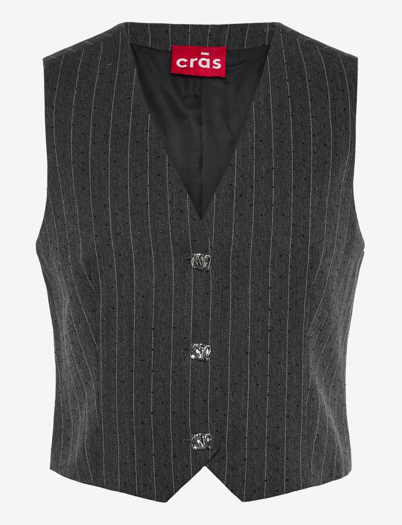 crās - Lilimycras Waistcoat - westen - 9005 rhinestone grey - 1