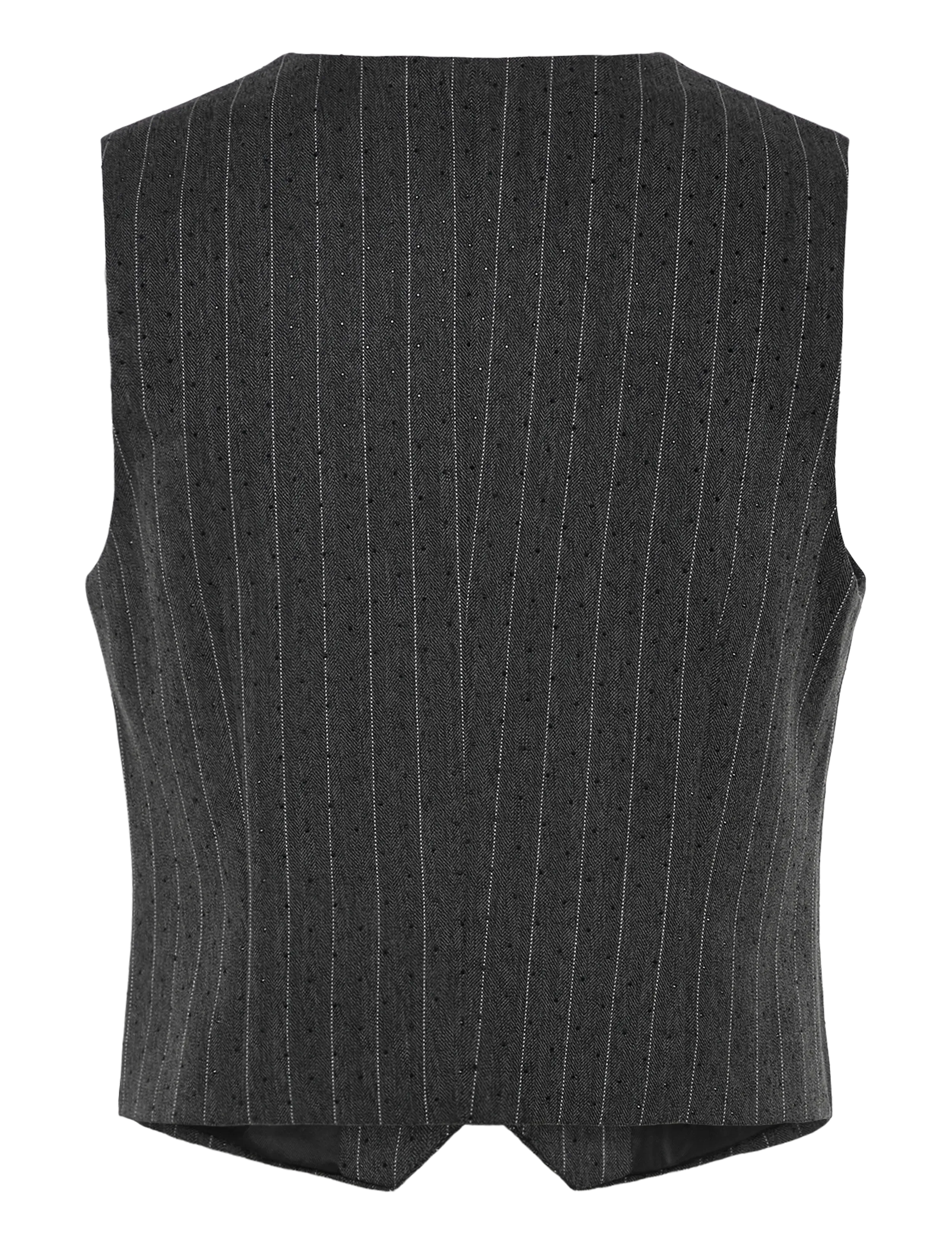 crās - Lilimycras Waistcoat - vester - 9005 rhinestone grey - 2