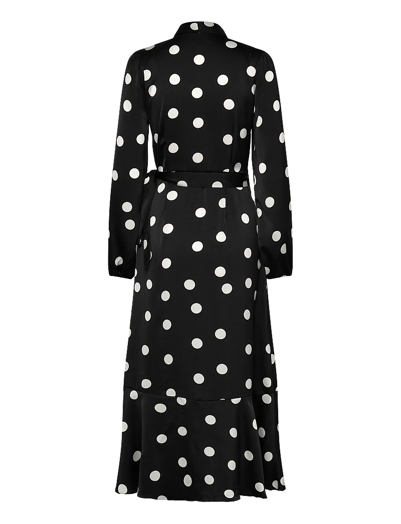 crās - Laracras Dress - omlottklänningar - 8123 black white dot - 2