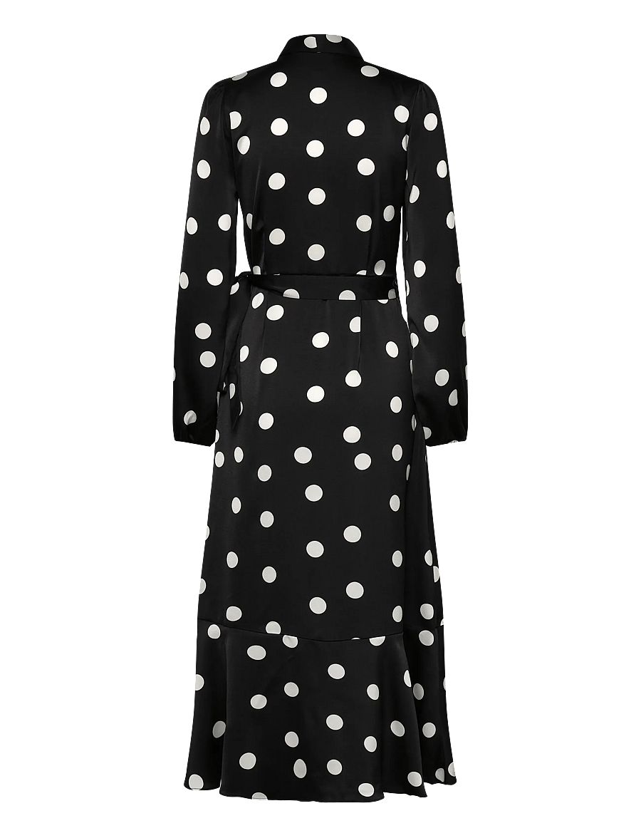 crās - Laracras Dress - slå-om-kjoler - 8123 black white dot - 2