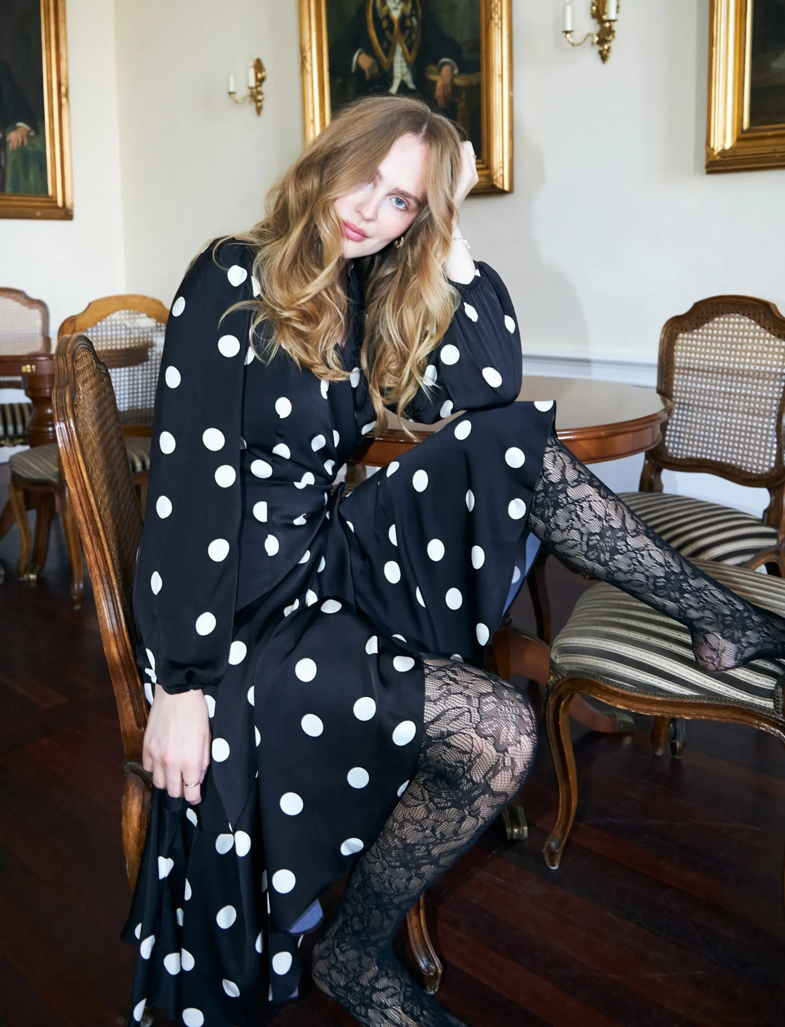 crās - Laracras Dress - hõlmikkleidid - 8123 black white dot - 5