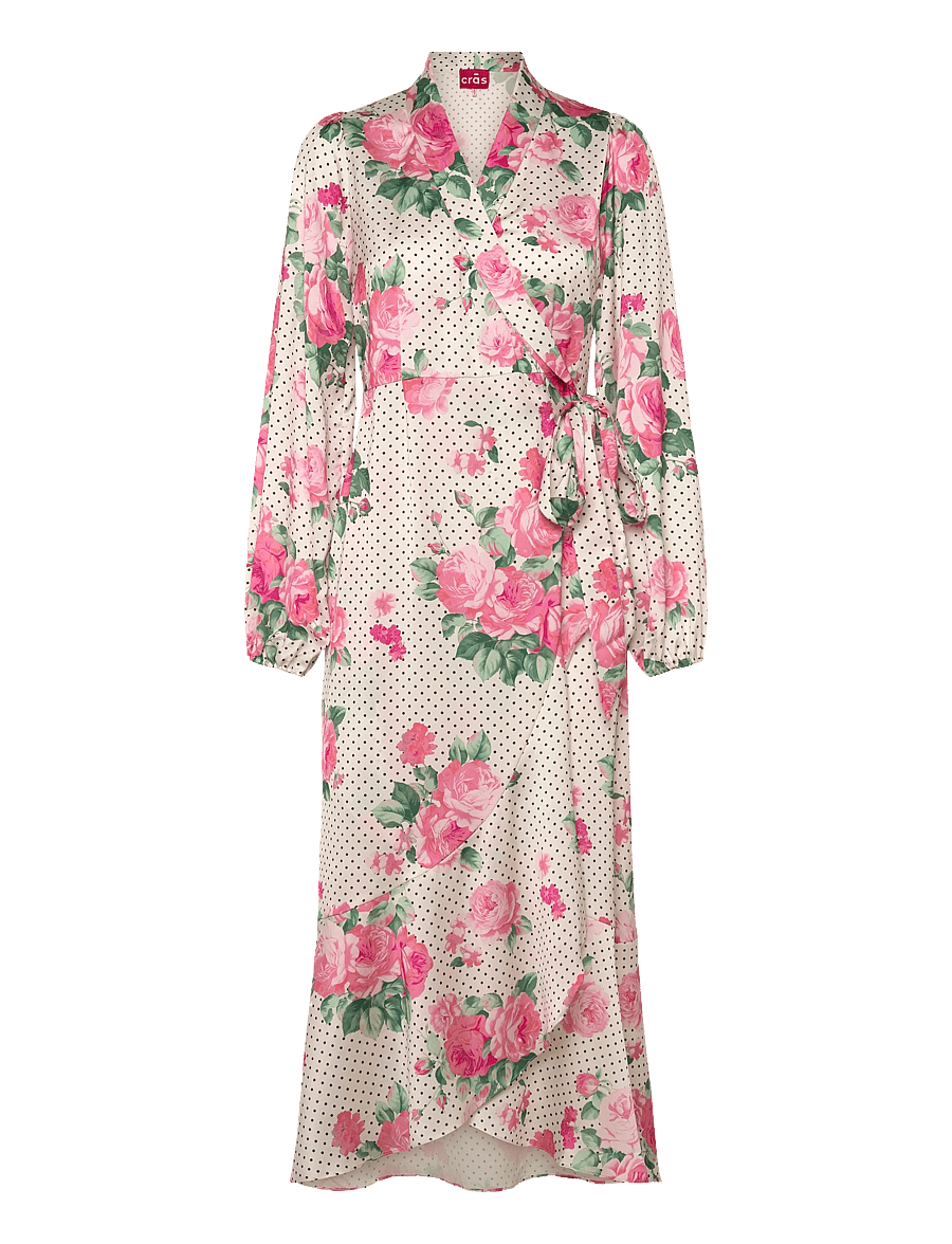 crās - Laracras Dress - omlottklänningar - polka rose - 1
