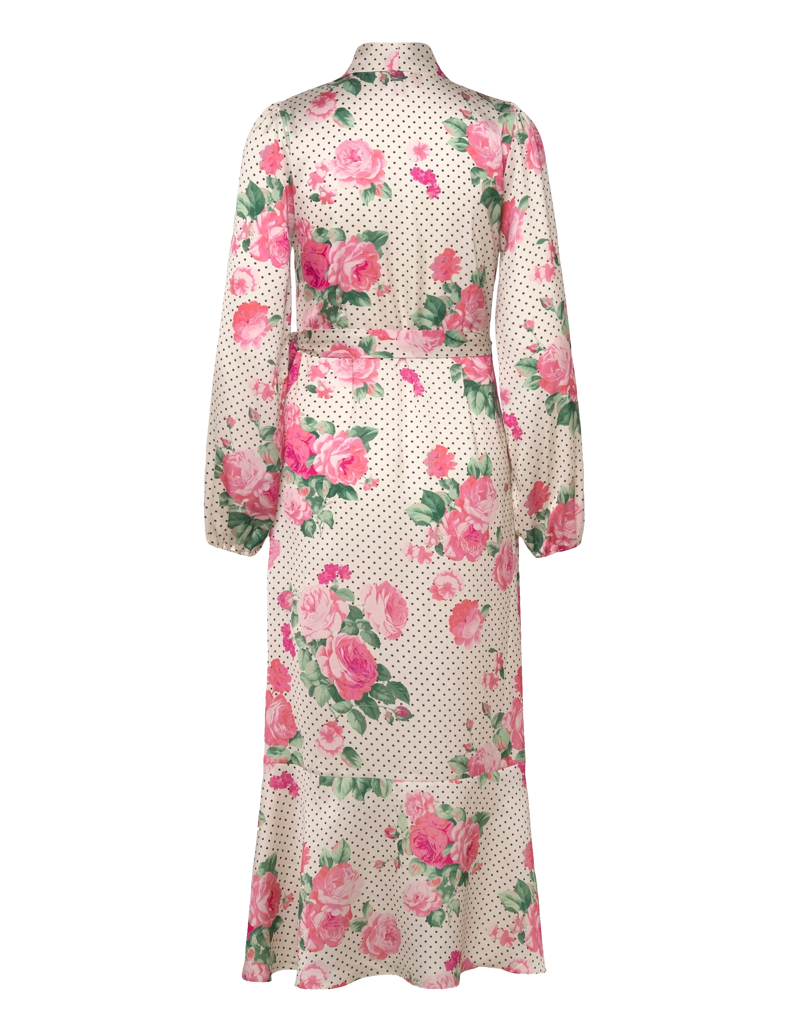 crās - Laracras Dress - omlottklänningar - polka rose - 1