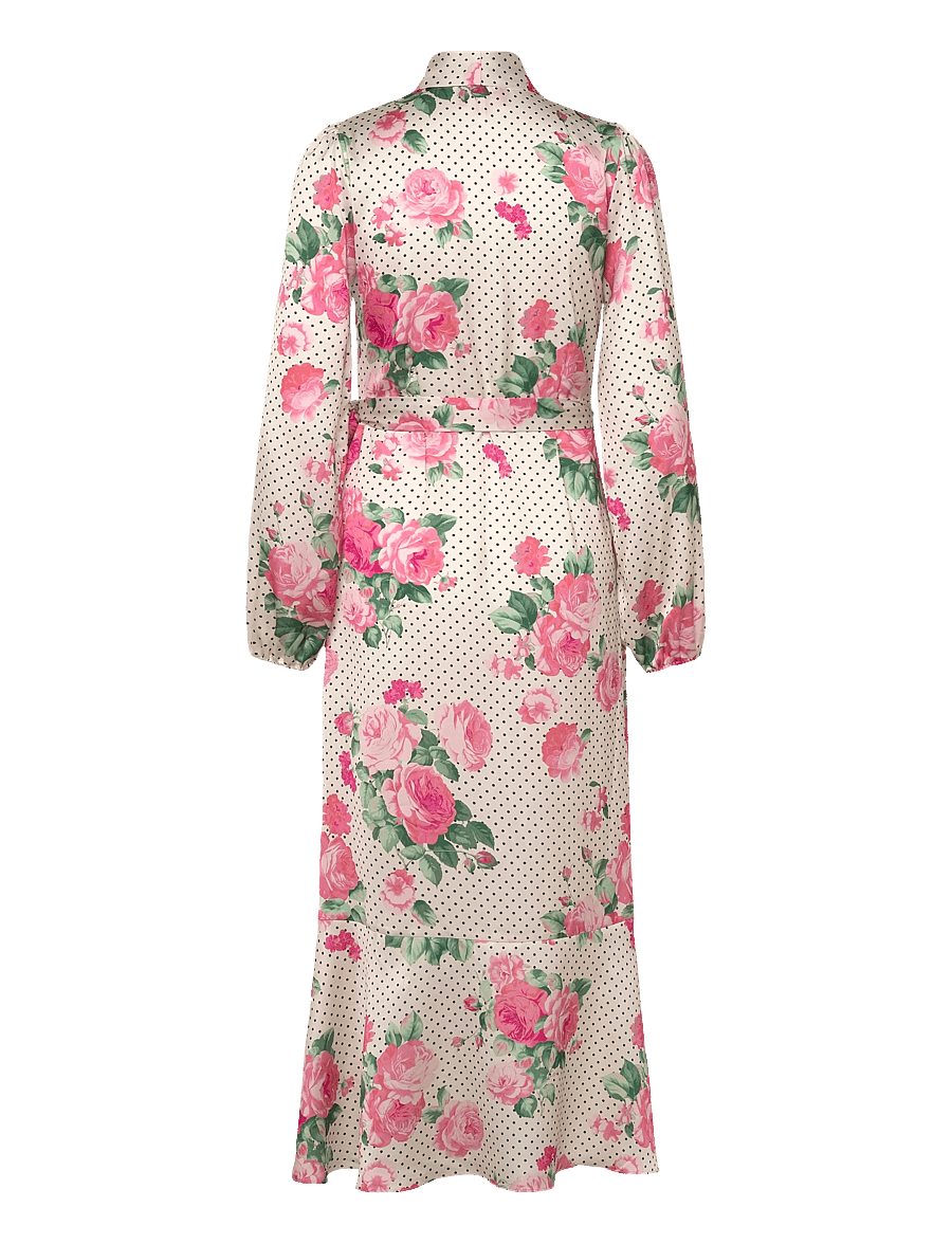 crās - Laracras Dress - omlottklänningar - polka rose - 2