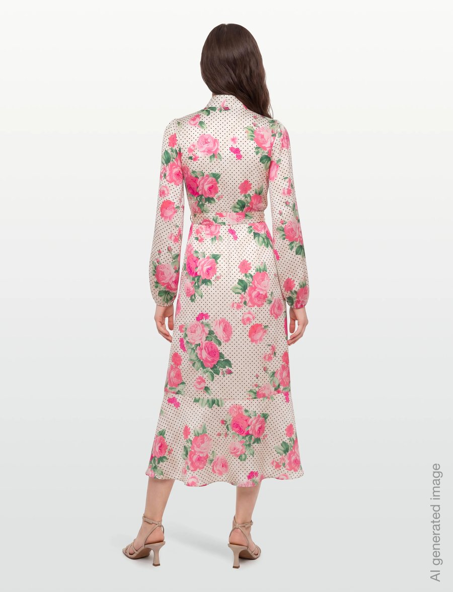 crās - Laracras Dress - omlottklänningar - polka rose - 4