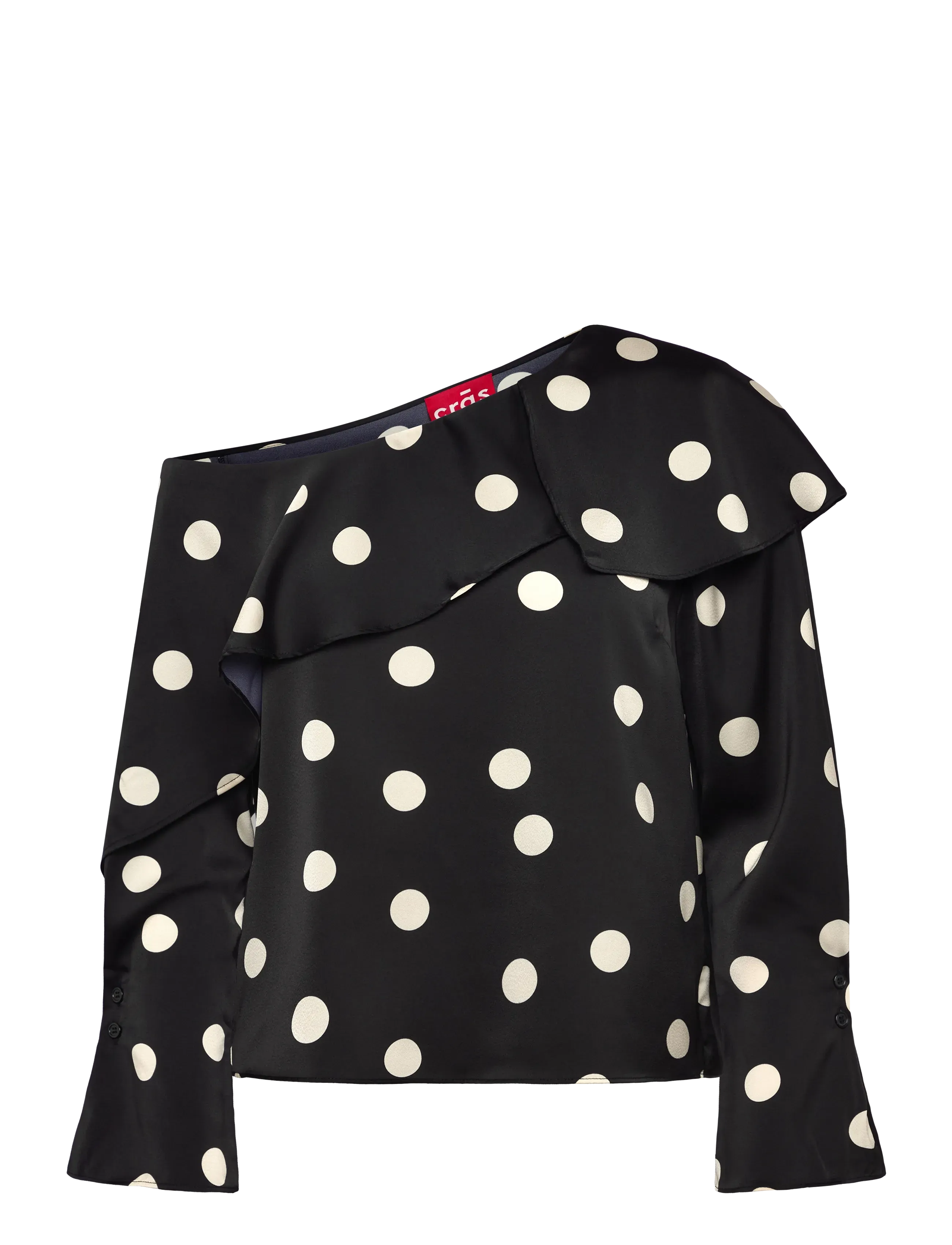 Maidencras Blouse - 8123 BLACK WHITE DOT