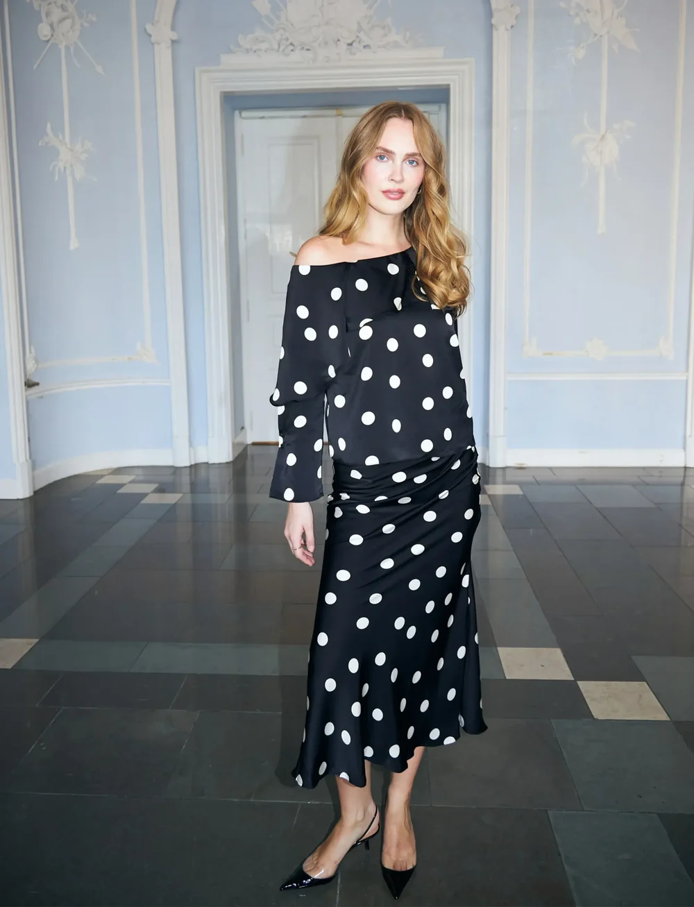 crās - Maidencras Skirt - maxikjolar - 8123 black white dot - 4