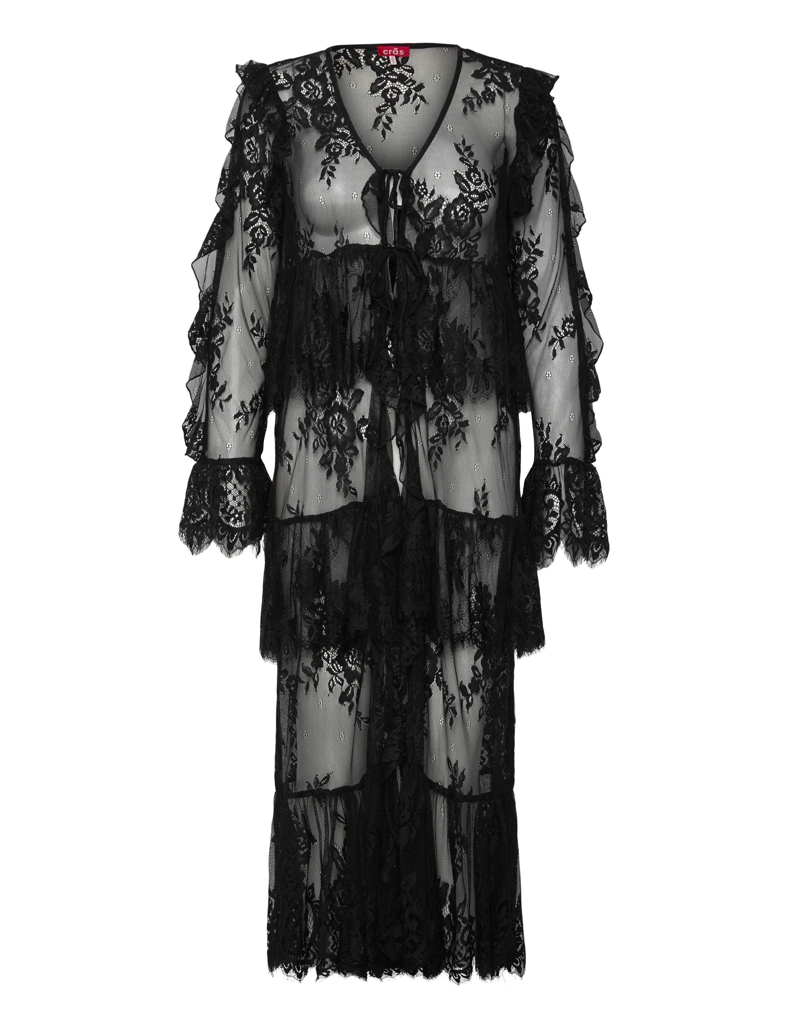 crās Sheacras Dress - Lace dresses - 9999 BLACK / black