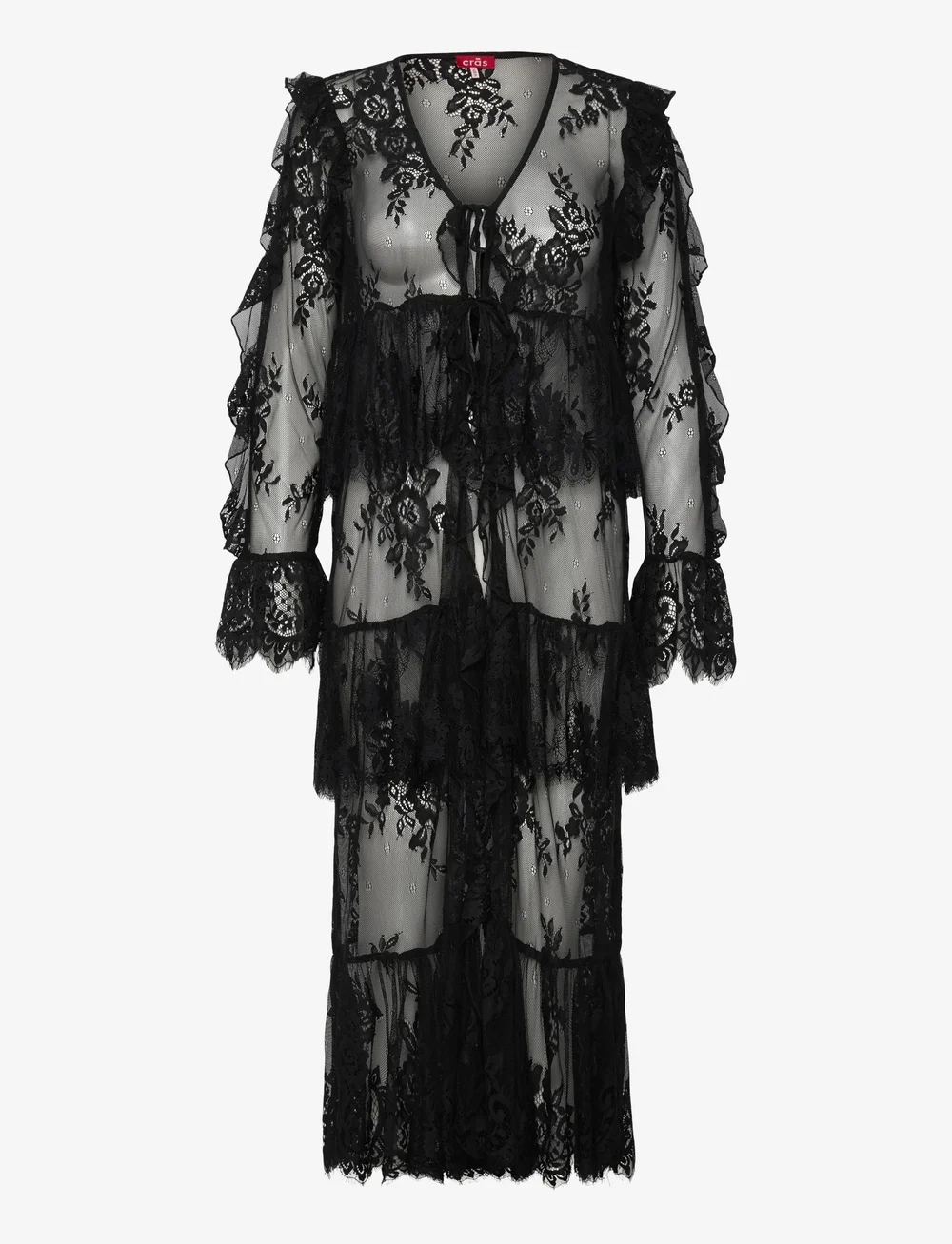 crās - Sheacras Dress - lace dresses - 9999 black - 1