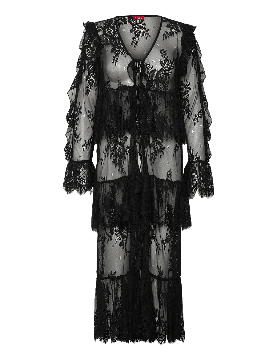 crās - Sheacras Dress - robes de dentelle - 9999 black - 1