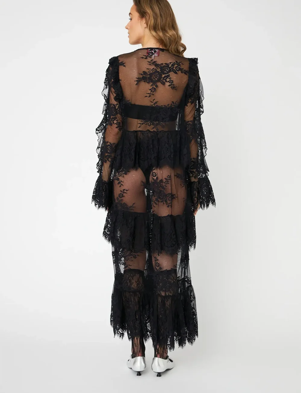 crās - Sheacras Dress - lace dresses - 9999 black - 4