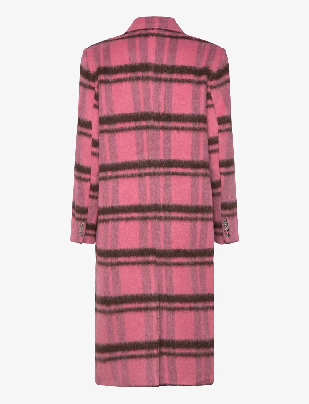 crās - Sloanecras Coat - wool coats - 8114 pink check - 2