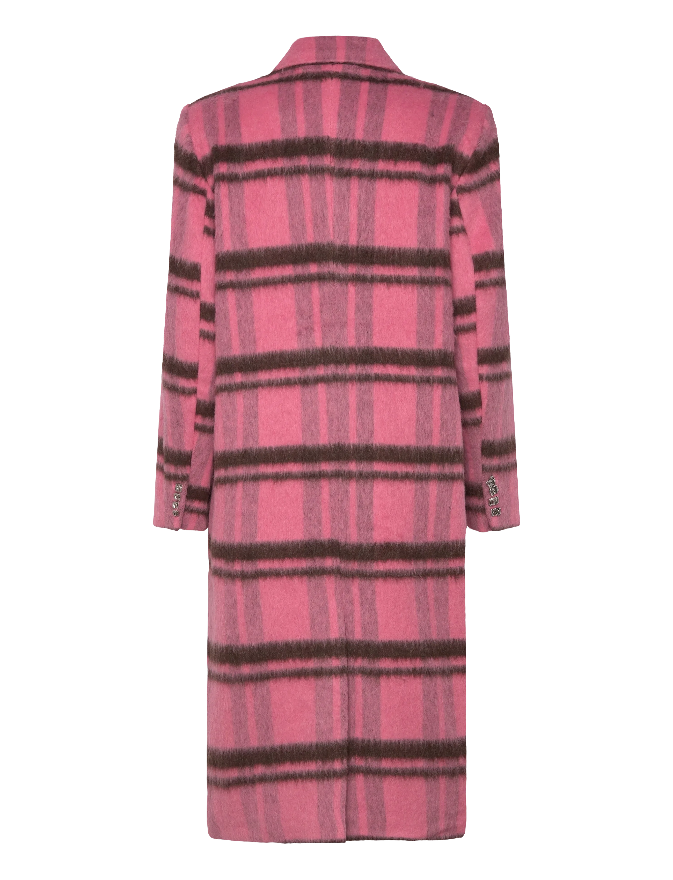 crās - Sloanecras Coat - wool coats - pink check - 2