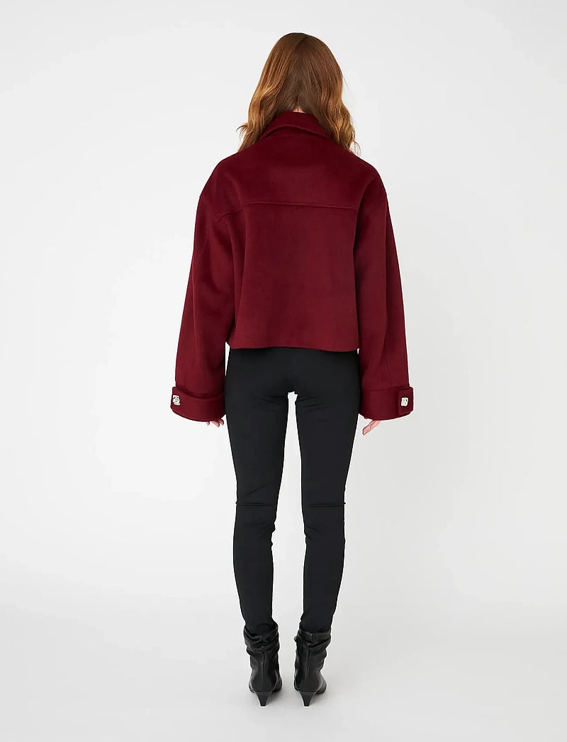 crās - Amalinacras Jacket - ulljackor - 4044 cabernet - 4