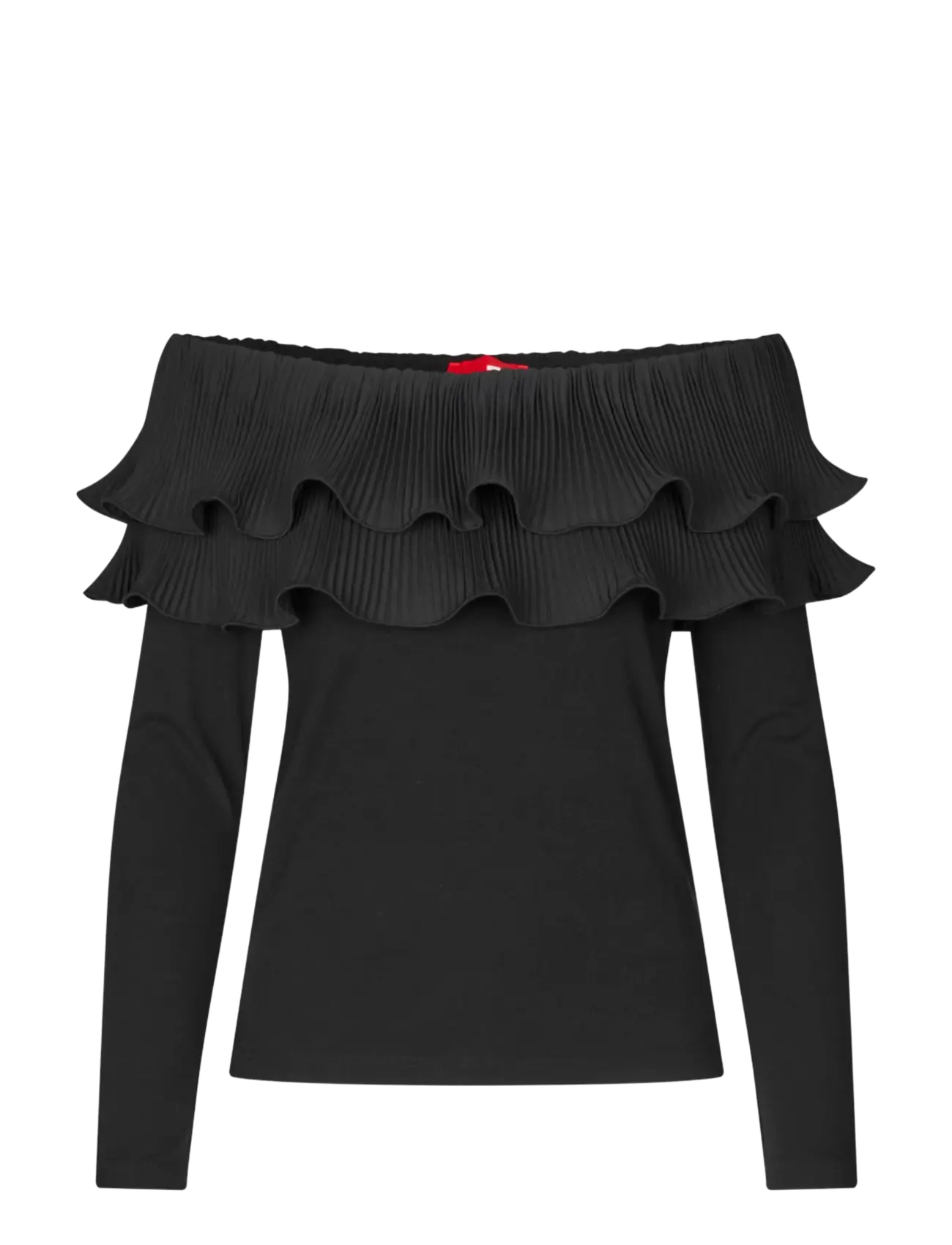 crās - Flouncecras Blouse - pikkade varrukatega pluusid - black - 1