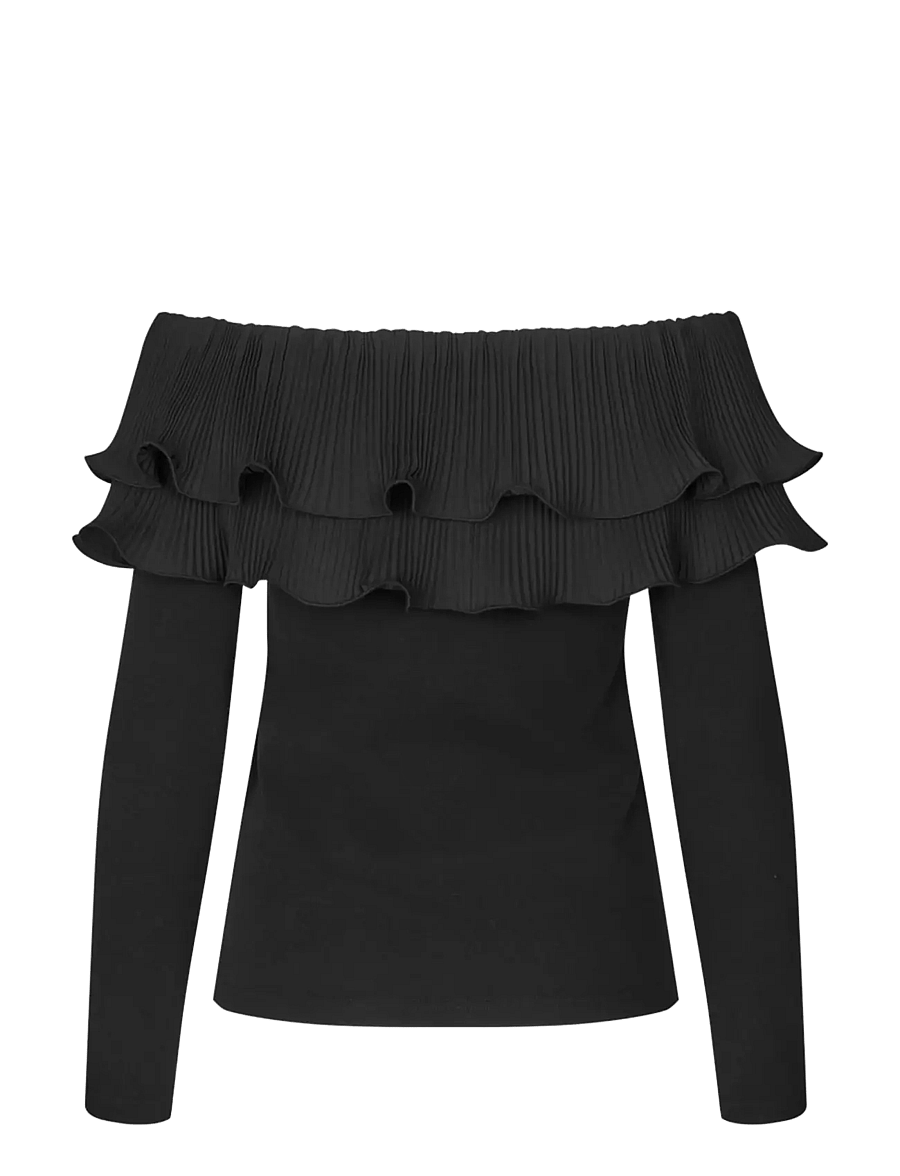 crās - Flouncecras Blouse - pikkade varrukatega pluusid - black - 2