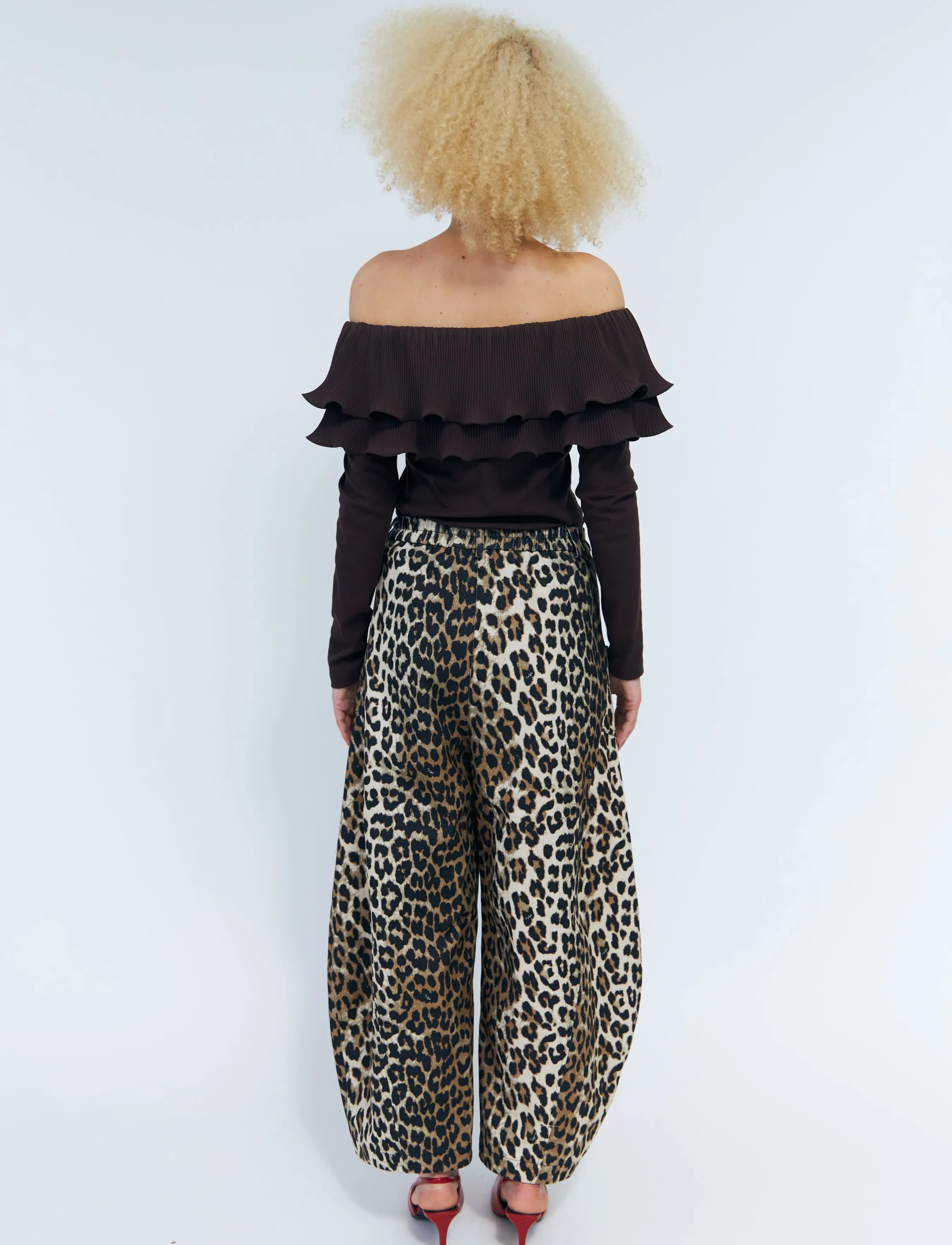 crās - Flouncecras Blouse - pikkade varrukatega pluusid - chocolate martini - 4