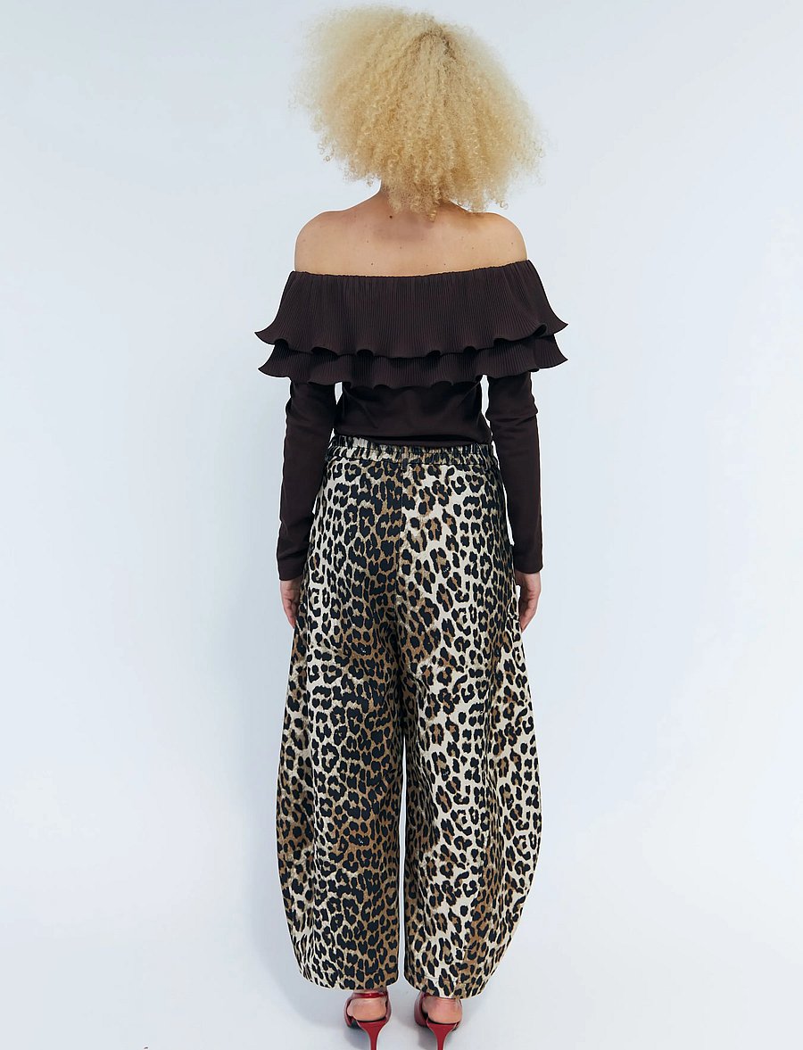 crās - Flouncecras Blouse - pikkade varrukatega pluusid - chocolate martini - 4