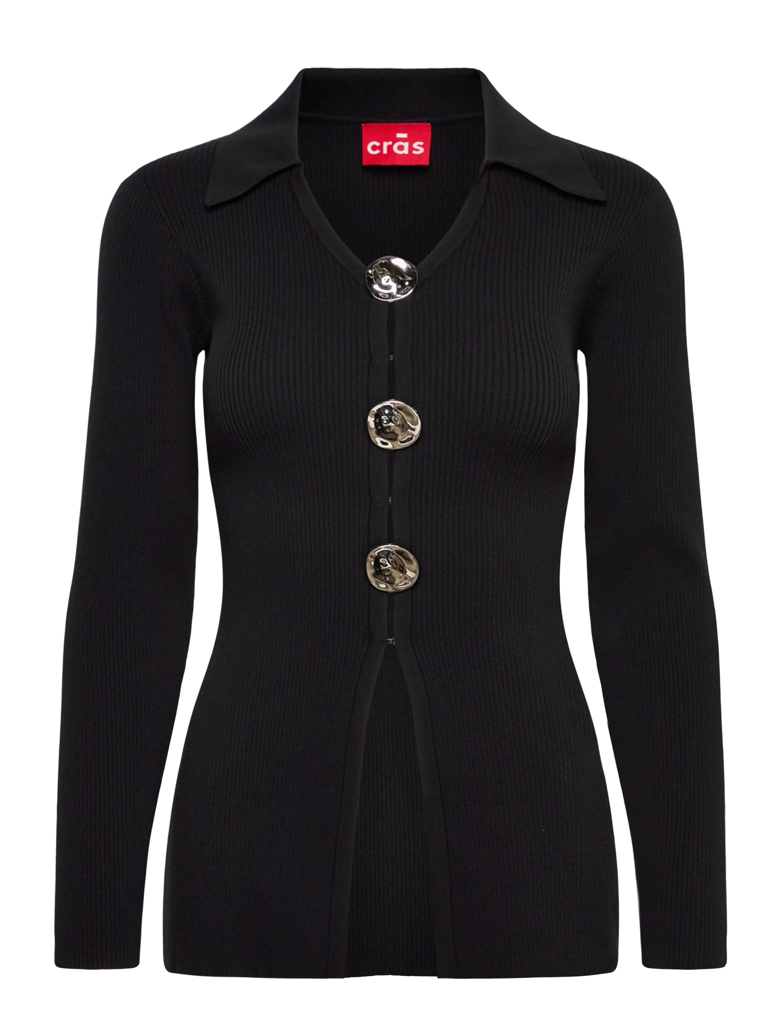 crās Miracras Cardigan - Cardigans - BLACK / black