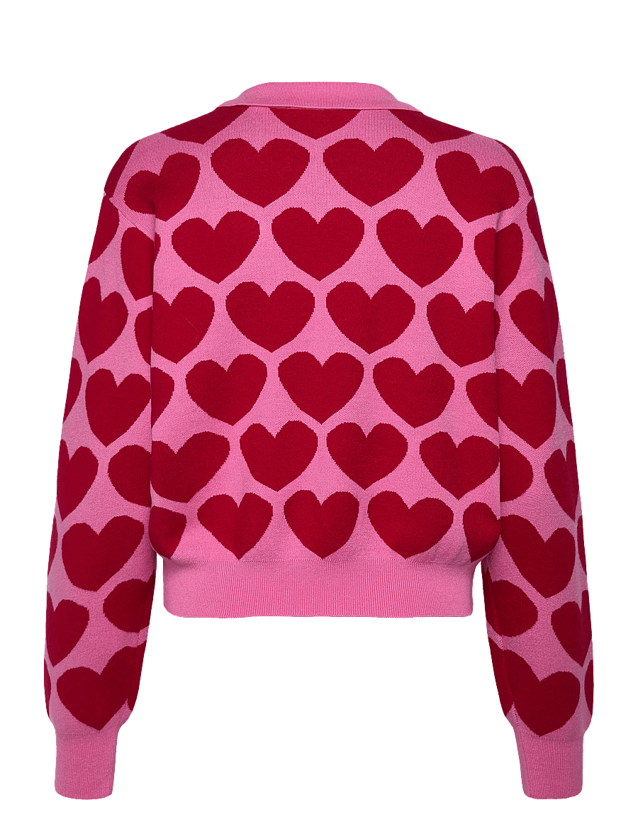 crās - Lovemycras Pullover - striktrøjer - 4016 pink hearts - 2